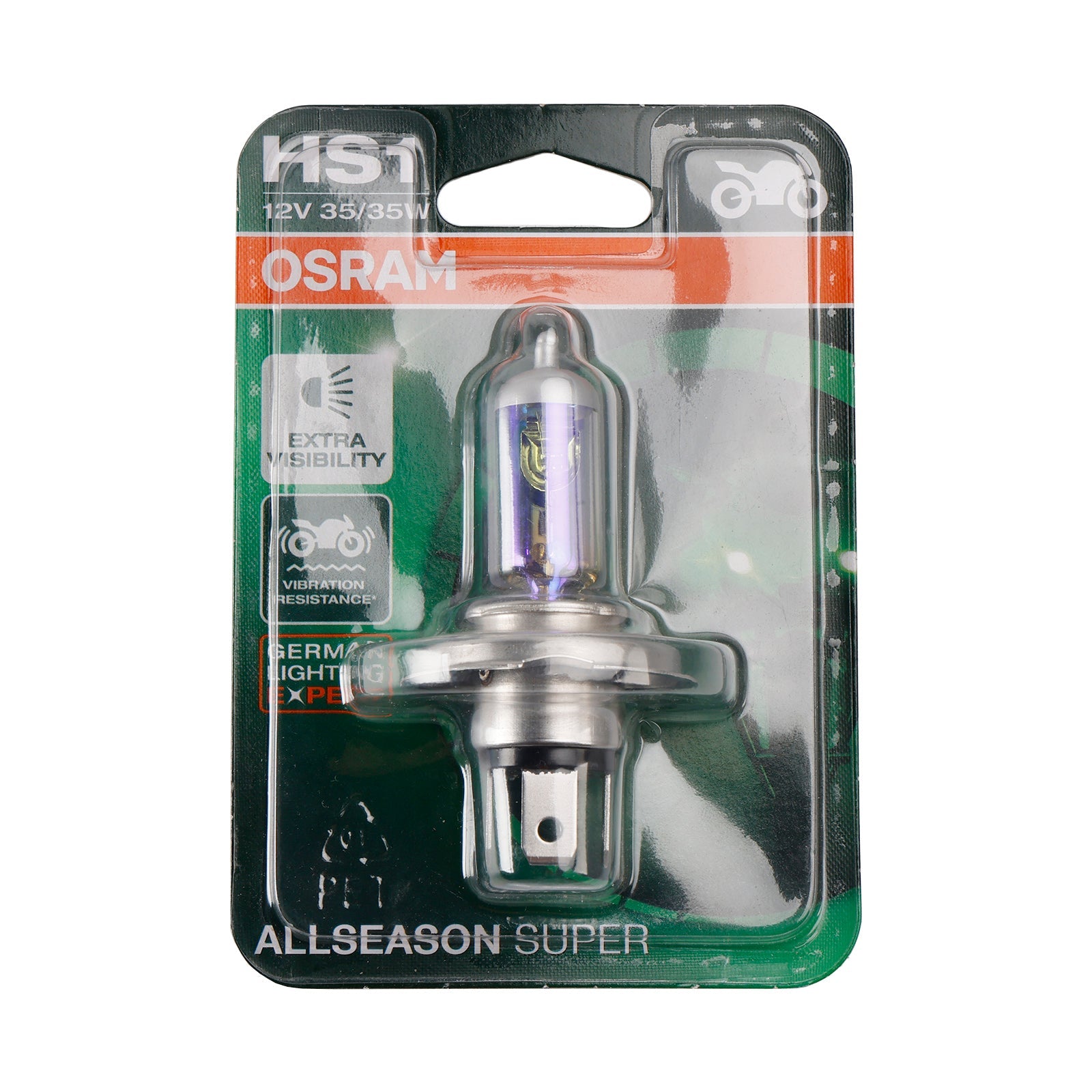Motorcycle Lamp Allseason HS1 64185ALS PX43T 12V 35/35W For OSRAM