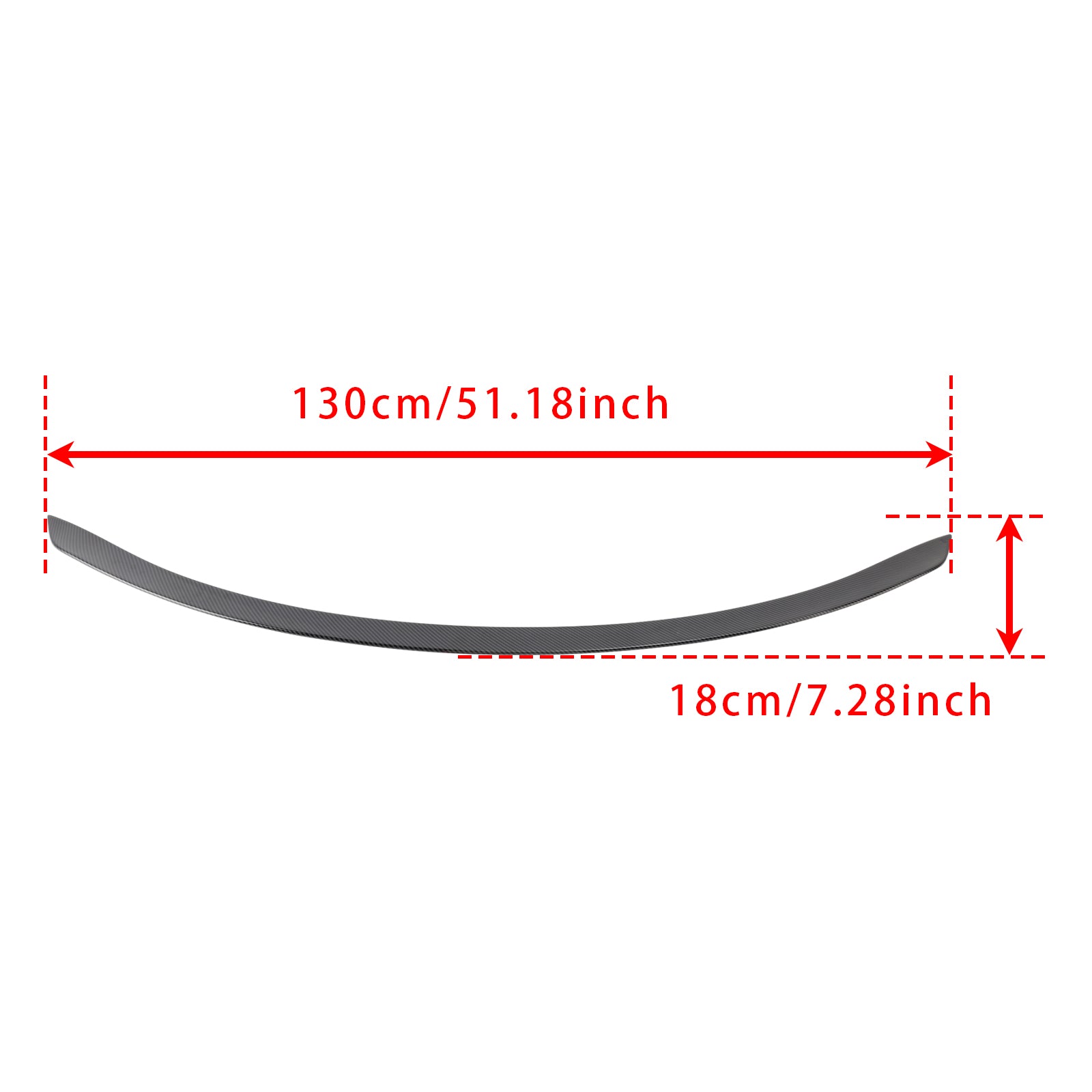 2022-2024 Benz W206 C63S Style Carbon Fiber Look Rear Trunk Spoiler Wing