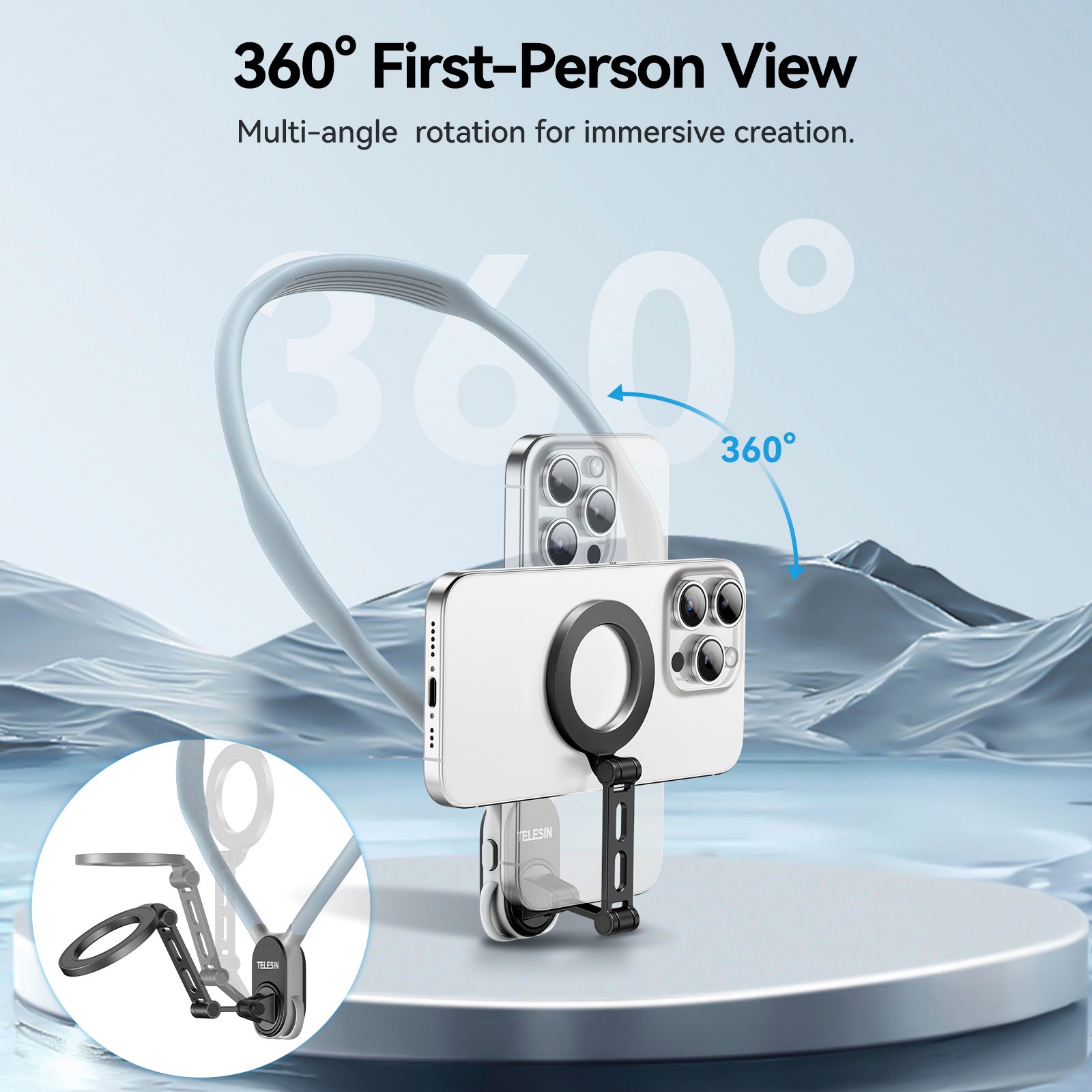 Neck Halter Max POV Angle Lazy Holder Live Mobile Phone For Magsafe Magnetic