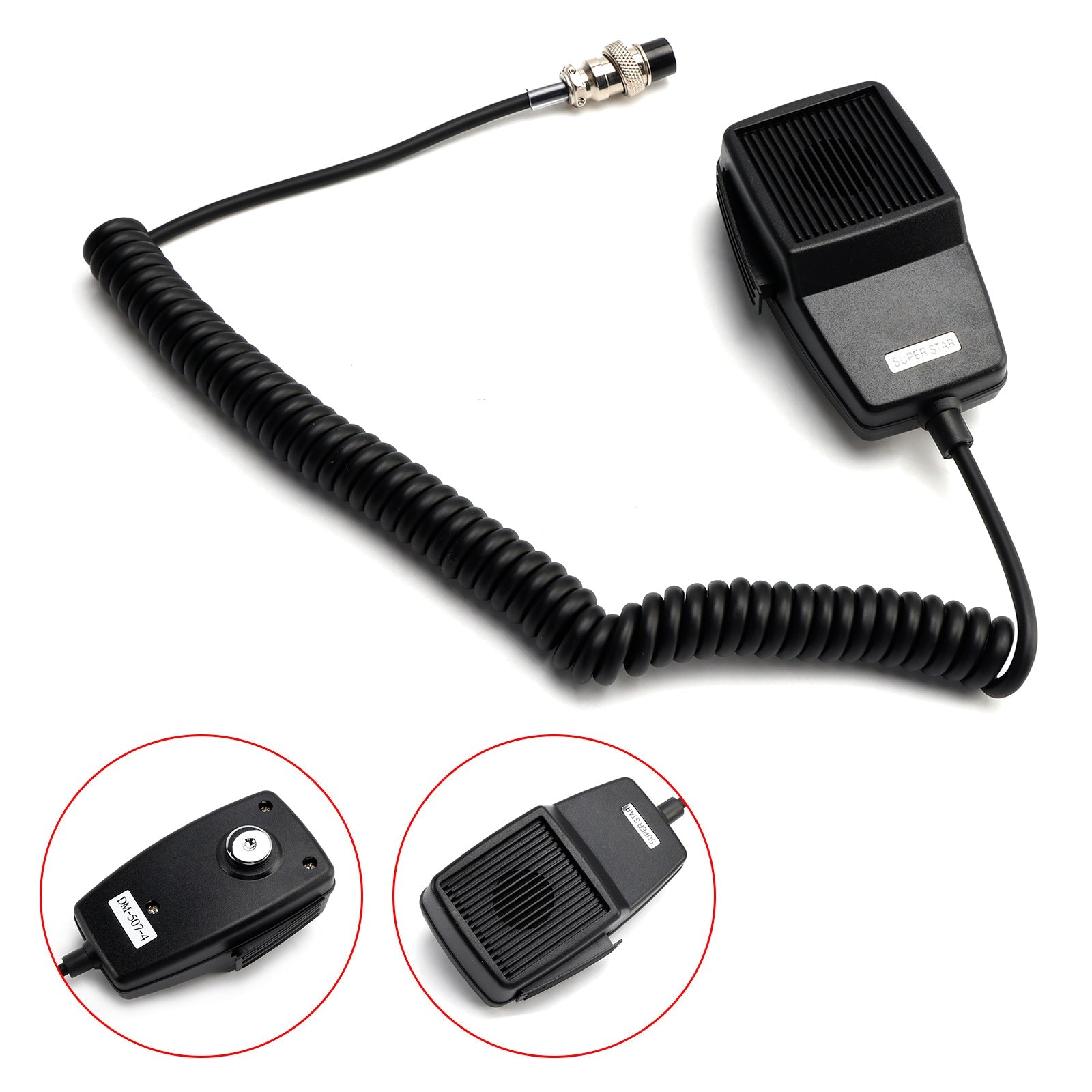 CB-507 Car Microphone Speaker for PR240 PR245 PR350 PR375 PR550 PR3000 PR3100