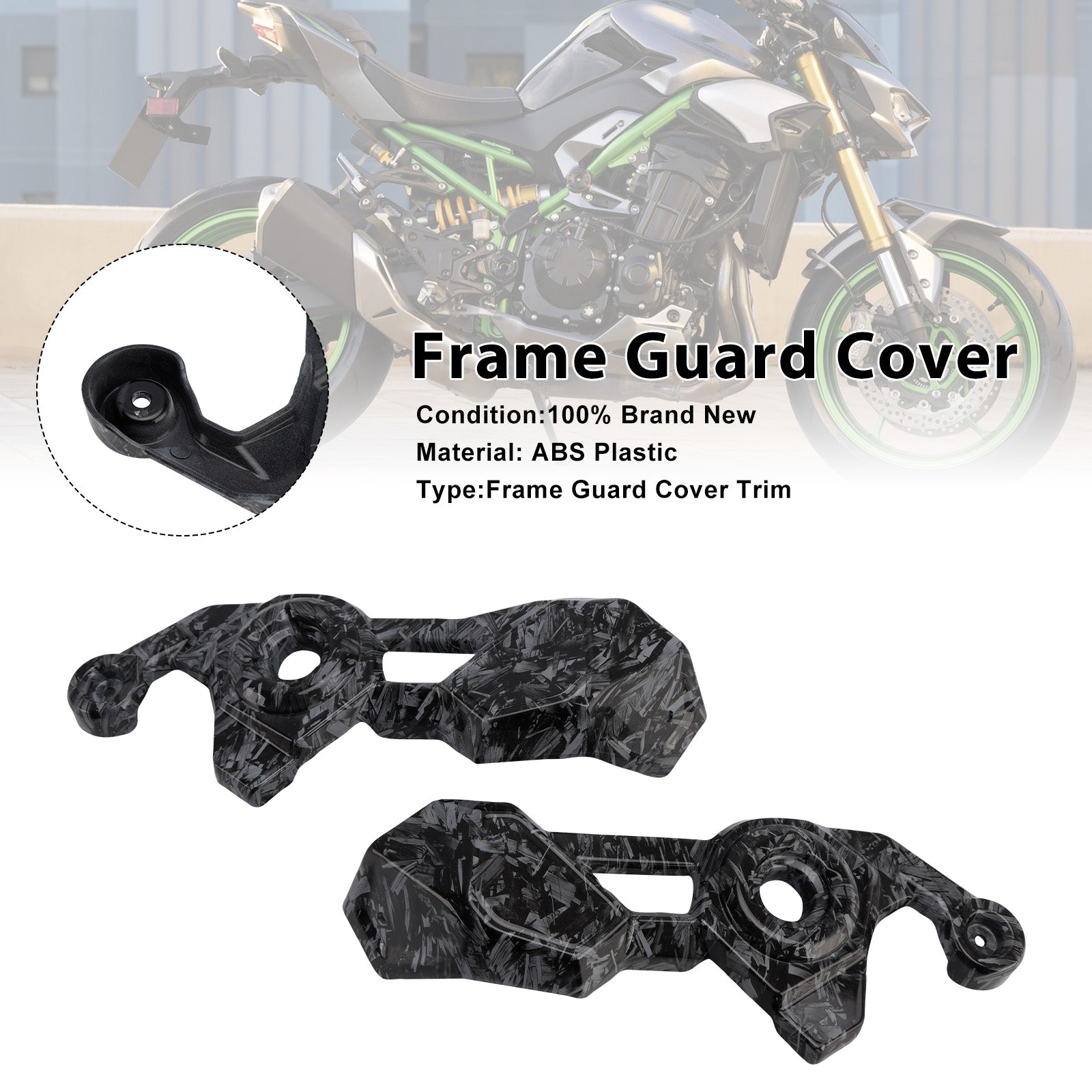 Frame Side Cover Panel Guard Fairing For Kawasaki Z900 2025-2026