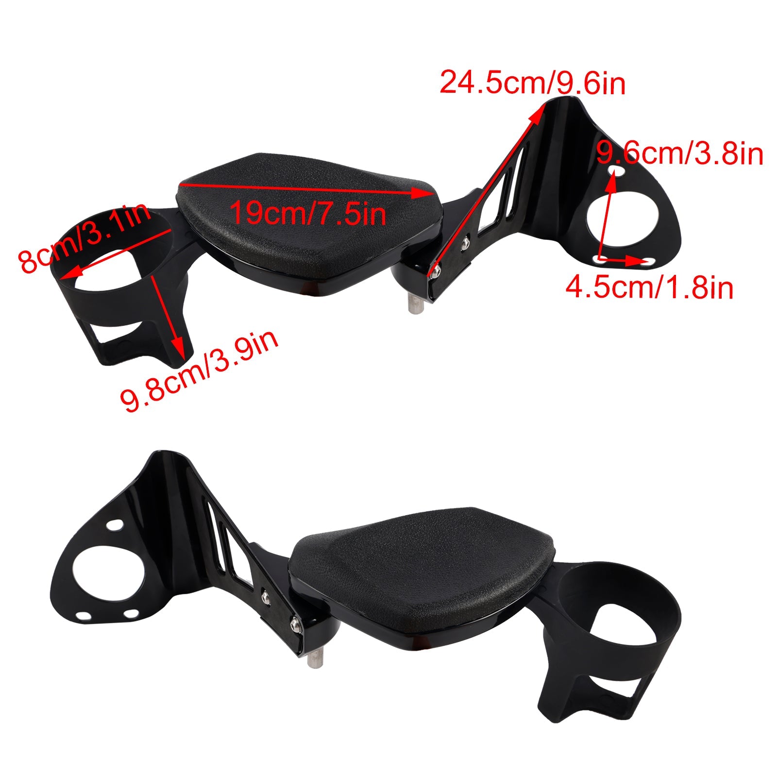 Passenger Armrest w/ Drink Holder fit for Electra Glides Road Glide 2014-2024