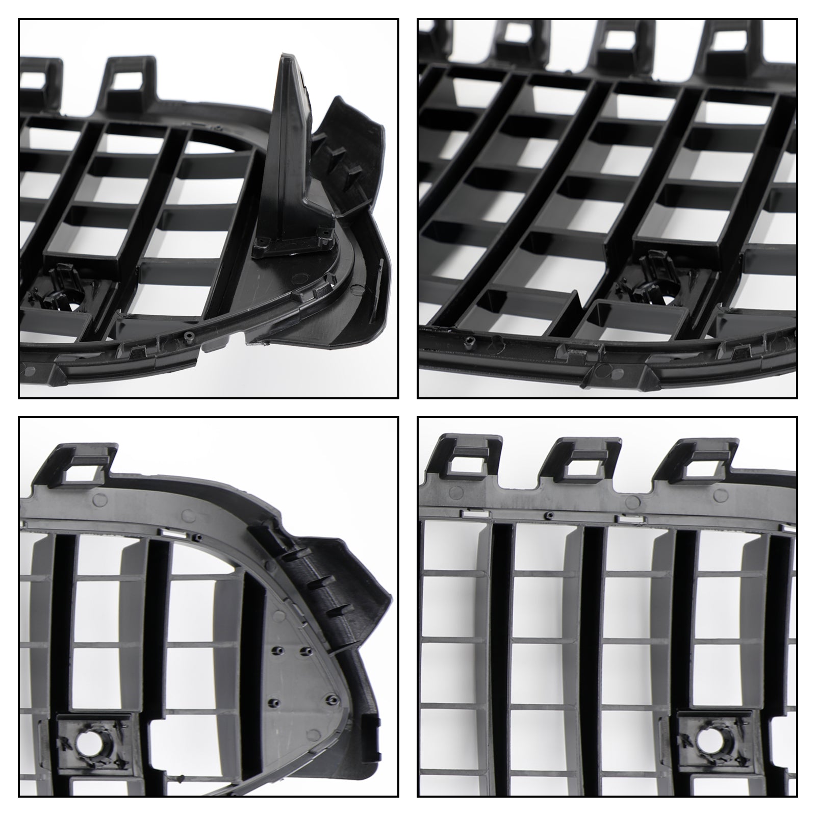 GT 스타일 프론트 범퍼 그릴 메르세데스 벤츠 A-클래스 W177 2019-2023 블랙