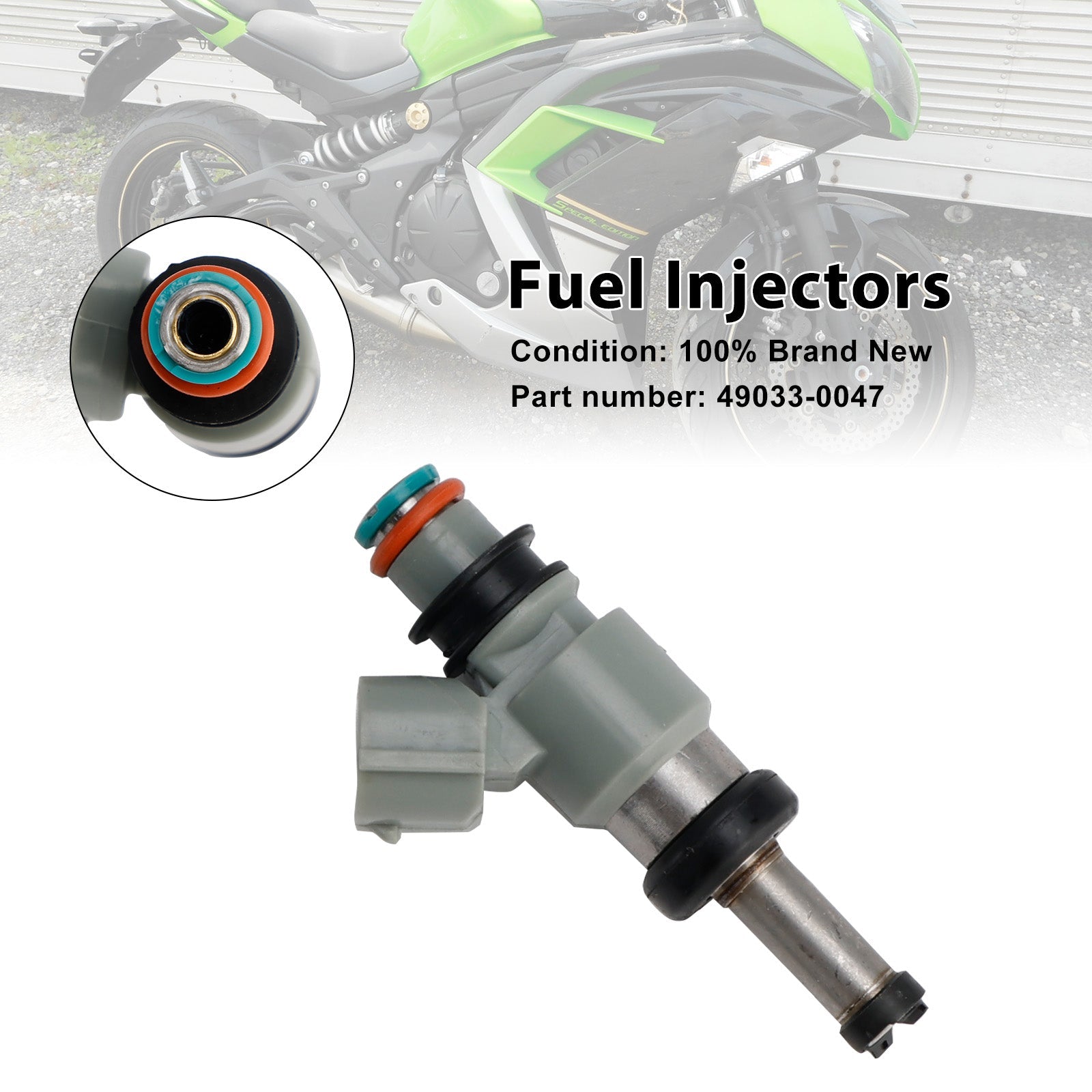 49033-0047 Fuel Injectors For Kawasaki Ninja 400 18-24 Eliminator Z500 NINJA 500