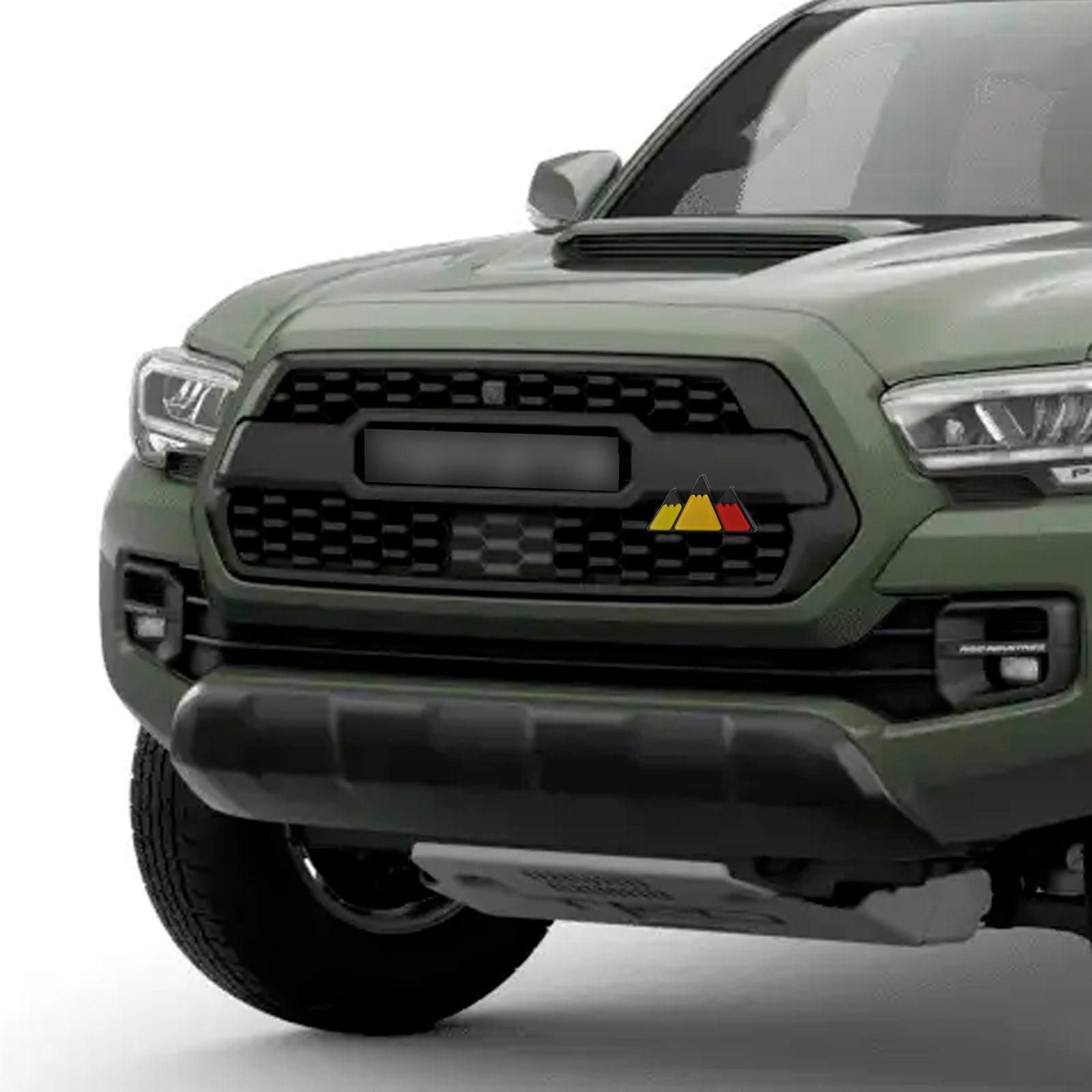 Tri-Color Grille Badge Emblem for Toyota Tacoma TRD Tundra RAV4 Red Scheme