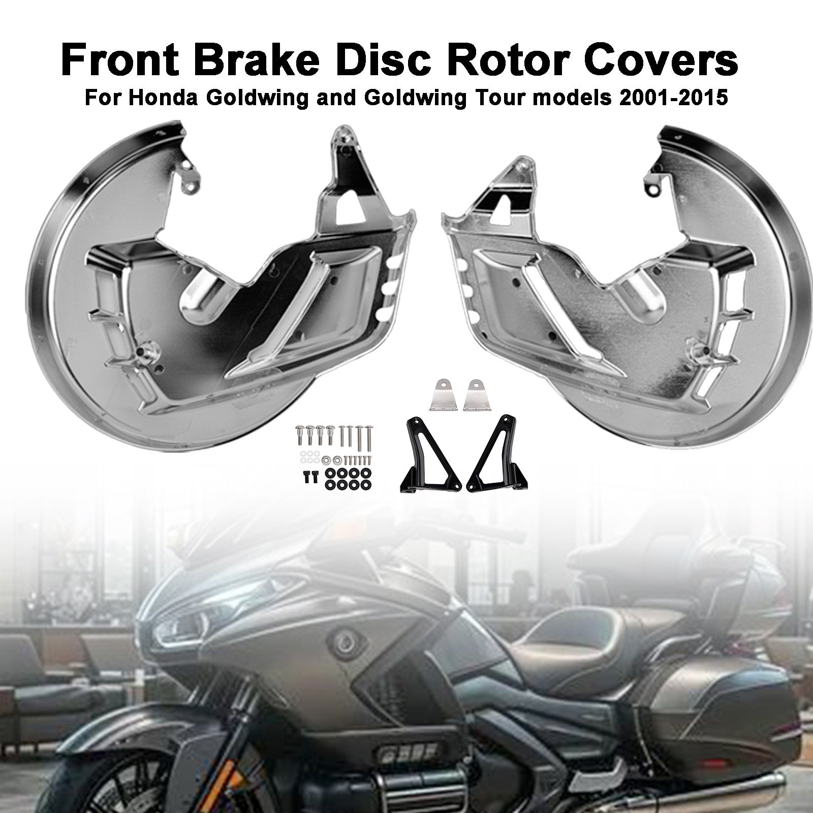2001-2014 For Honda Goldwing GL1800 Front Brake Disc Rotor Covers
