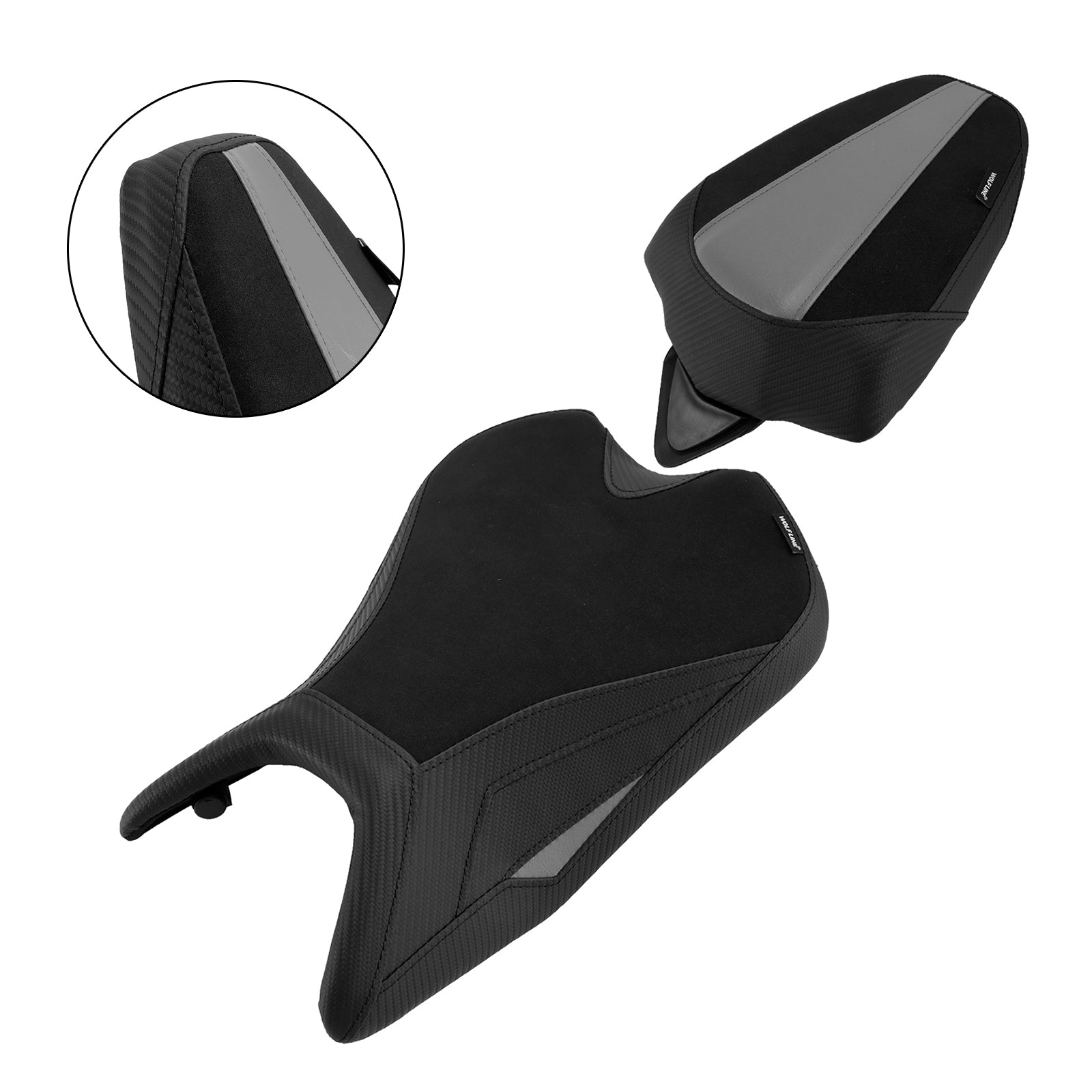 2024-2025 For Aprilia Rs457 Rs 457 Lower Front W/ Rear Seat Driver Pillion Gray