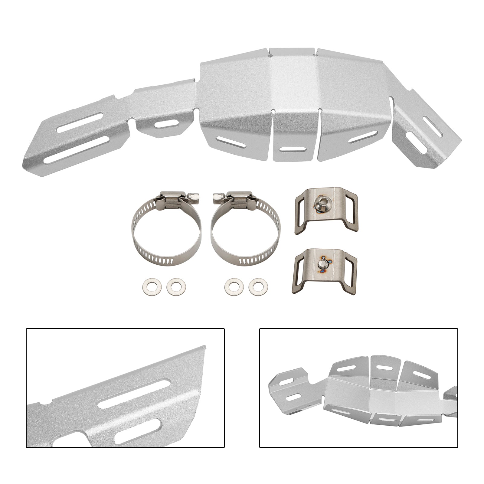 Steel Exhaust Muffler Pipe Bracket Decorative Cover For Honda Crf 250 300 21-23