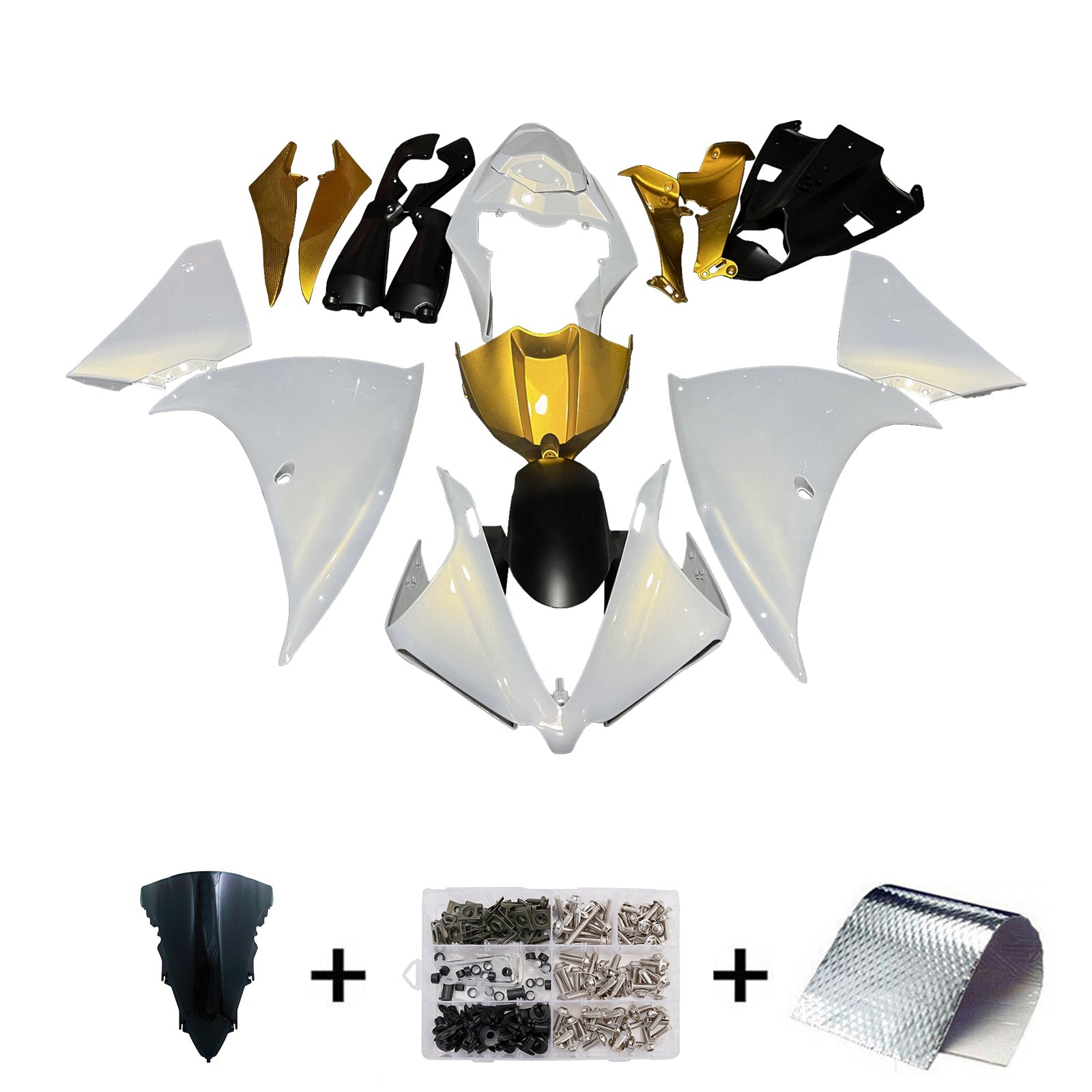 Injection Fairing Kit Bodywork Plastic ABS For Yamaha YZFR1 YZF-R1 2012-2014