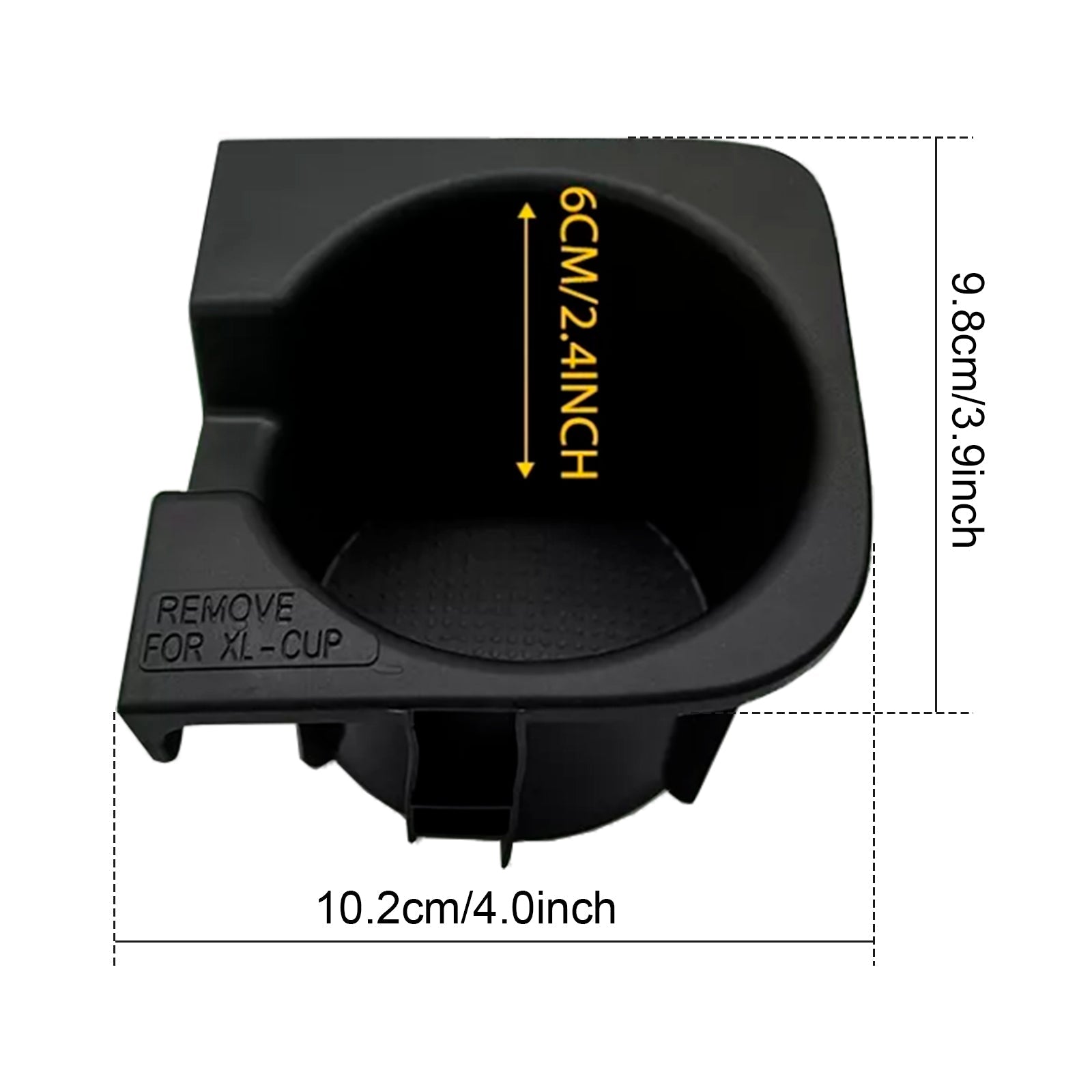 2005-2017 Toyota Tacoma 2PCS Right+Left Black Center Console Cup Holder Insert