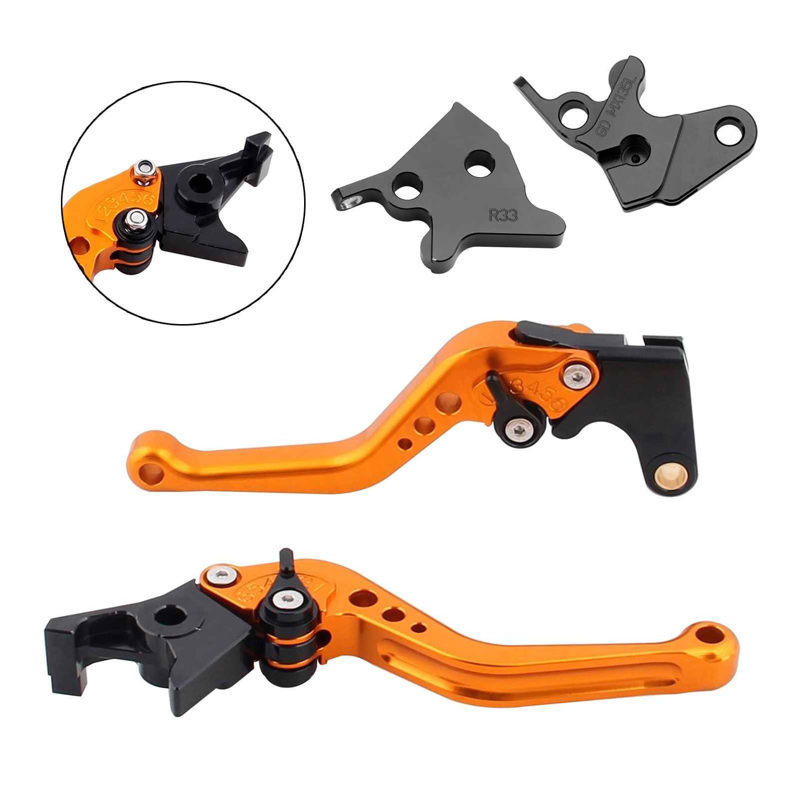 2005-2014 YAMAHA YBR125 NEW Short Clutch Brake Lever