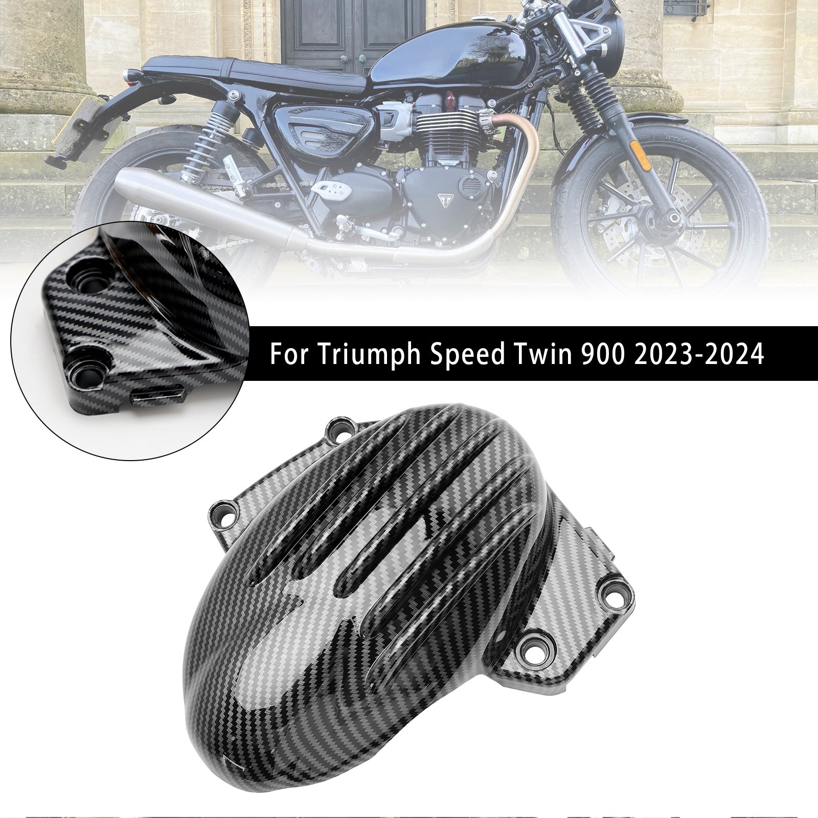 프론트 스프로킷 체인 가드 페어링 커버 스피드 트윈 900 2023-2024