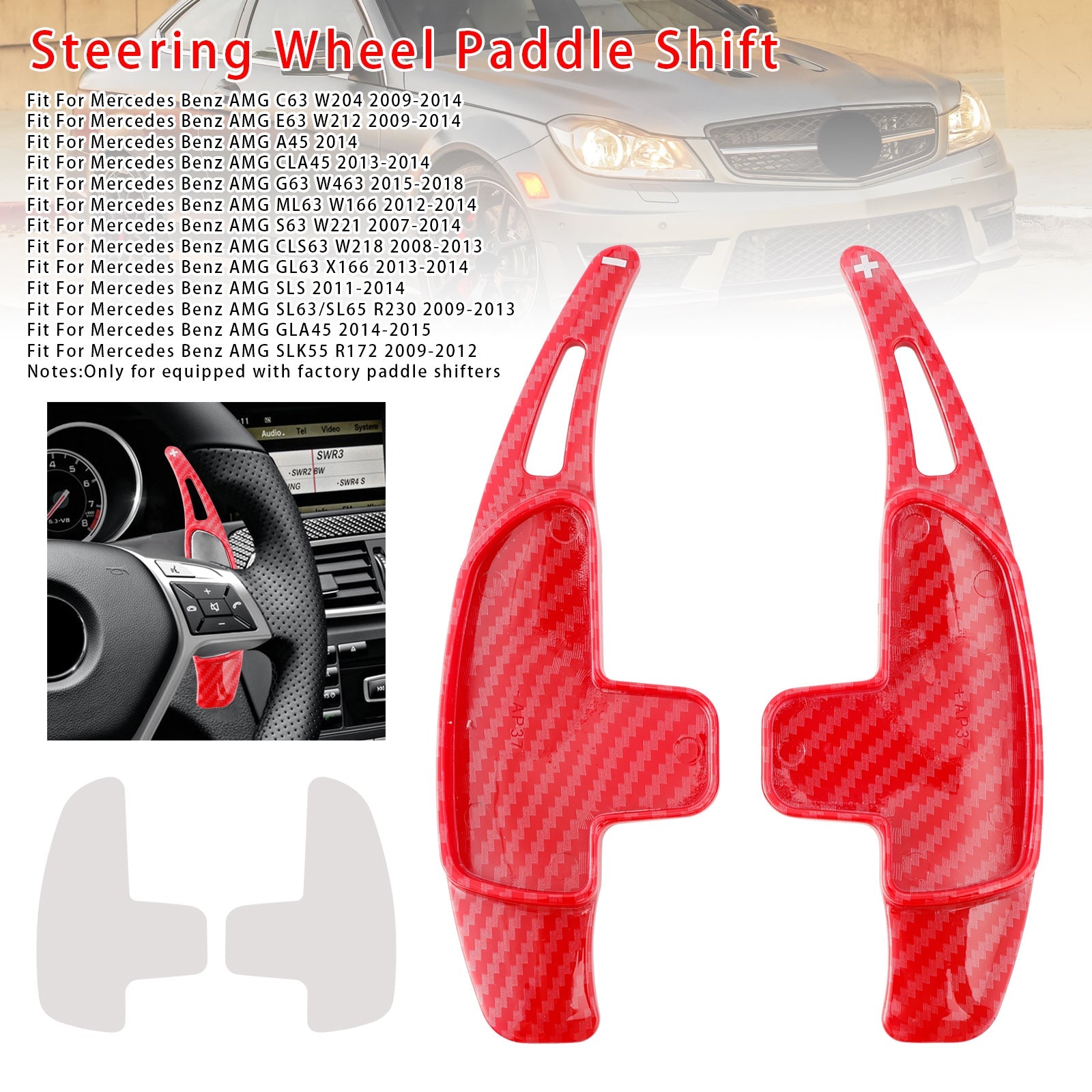 Steering Wheel Paddle Shifter Extension For Mercedes Benz AMG C63