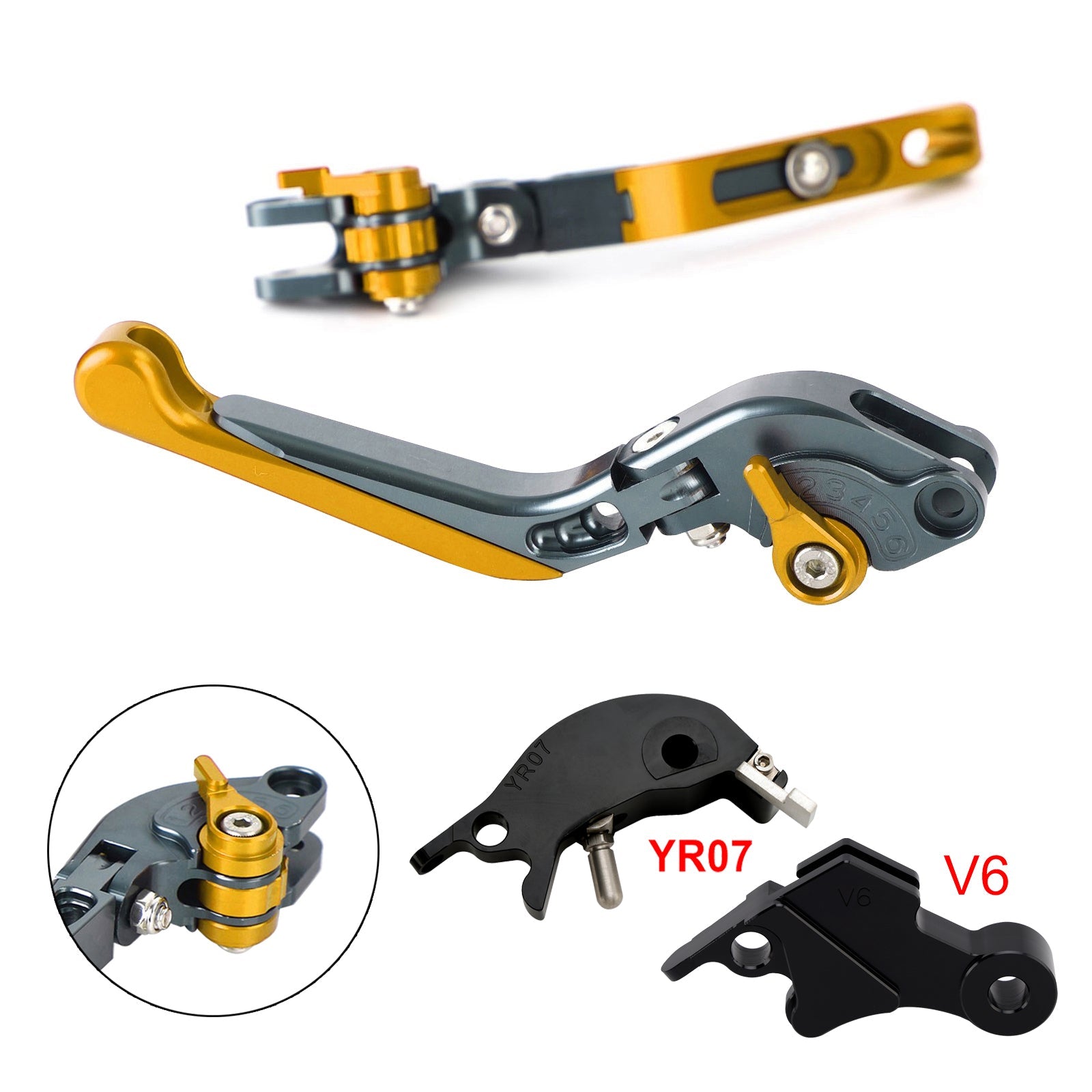 Adjustable Clutch Brake Lever fit for YAMAHA XSR900 XSR900GP MT-09 2024-2025
