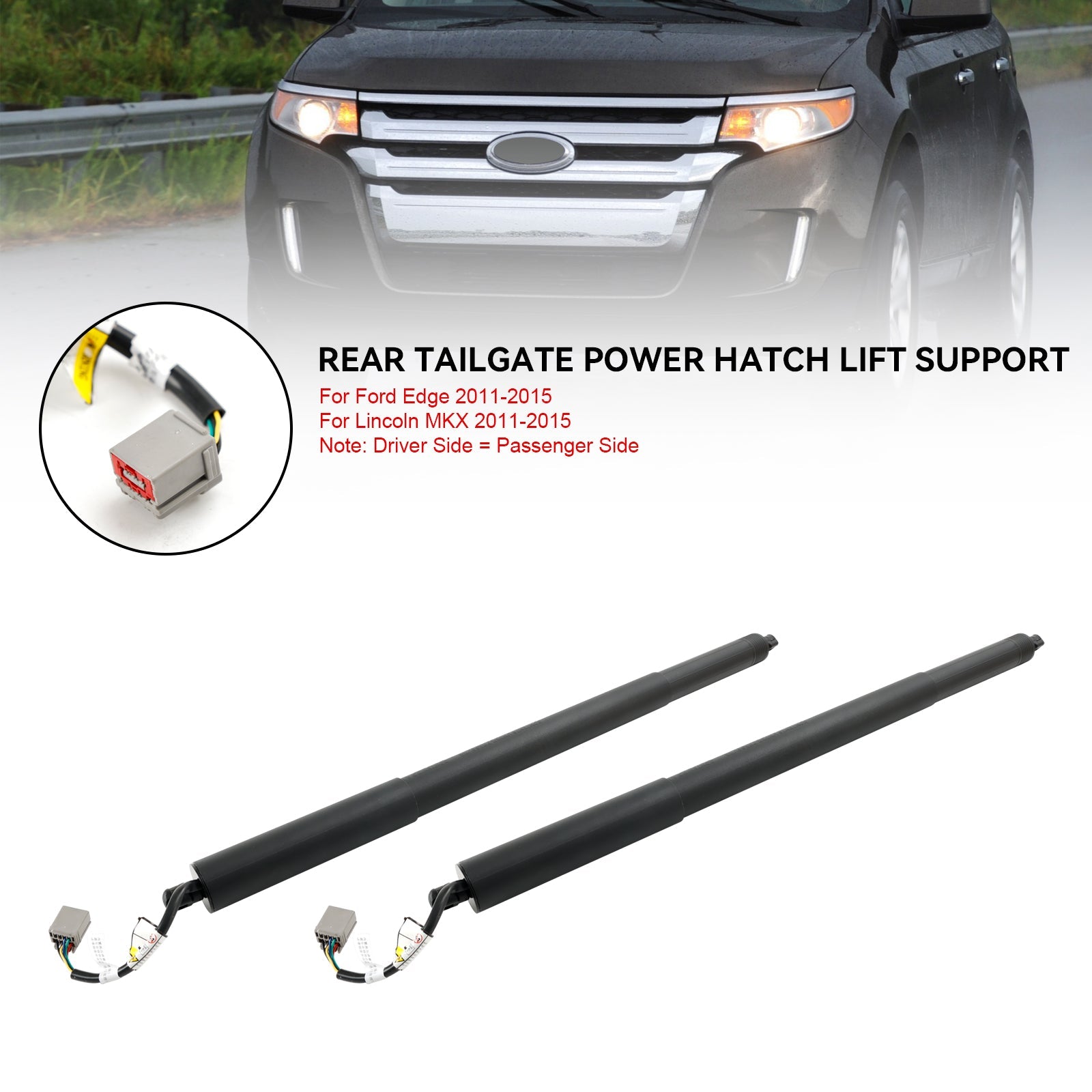 2011-2015 Lincoln MKX 2PCS Rear Tailgate Power Lift Supports Strut