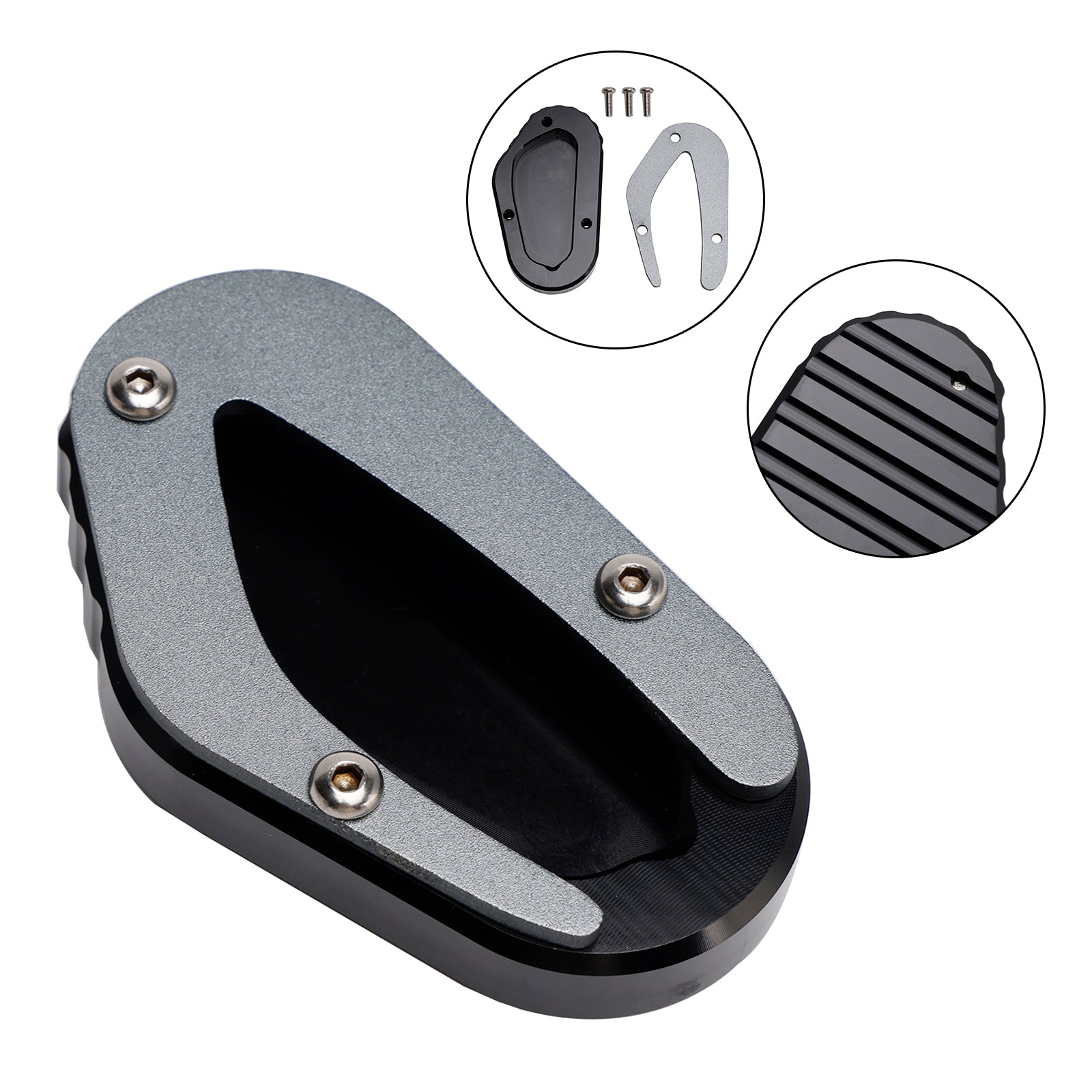 Kickstand Enlarge Plate Pad fit for Bonneville T100 Street Scrambler 900 2018-2023