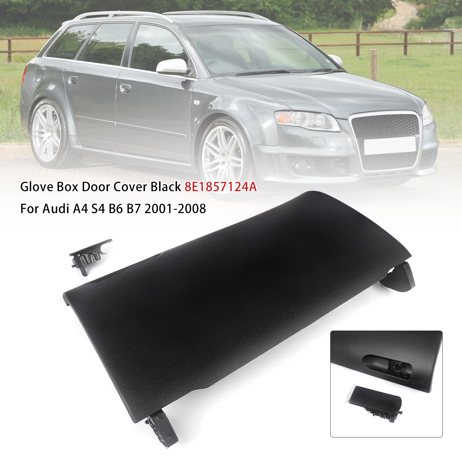 2006-2008 AUDI RS4 Glove Box Door Cover Black 8E1857124A