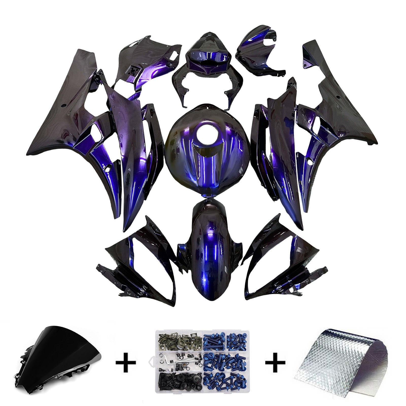 Injection Fairing Kit Bodywork Plastic ABS For Yamaha YZFR6 YZF-R6 2006-2007
