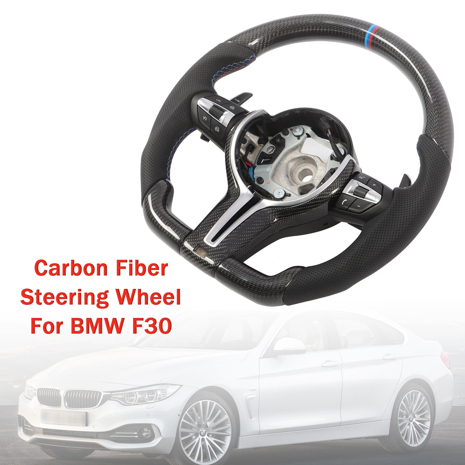Carbon Fiber Steering Wheel For BMW F30 F31 F20 F33 F34 F36 F22 M2 M3 M4