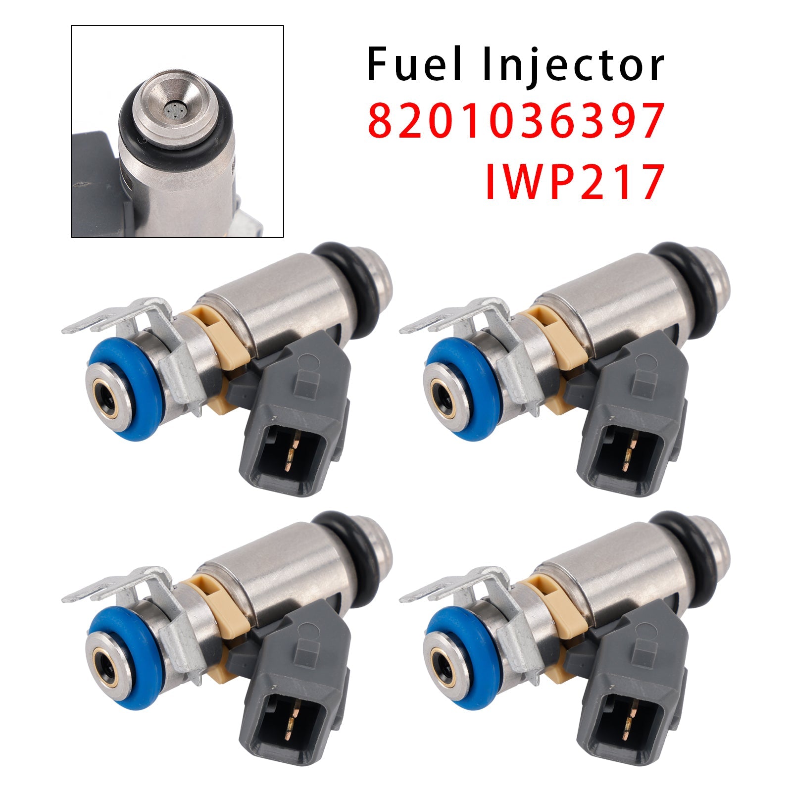 2008.02- For Renault Kangoo Express (FW0/1_) 1.6 16V LPG (FW03, FW09, FW0W) 4PCS Fuel Injector 805010089002
