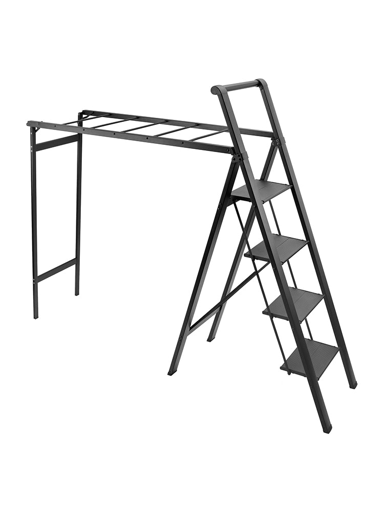 Foldable Drying Rack with Non-slip 4 Step Ladder 330lb Clothing Shoes Drying