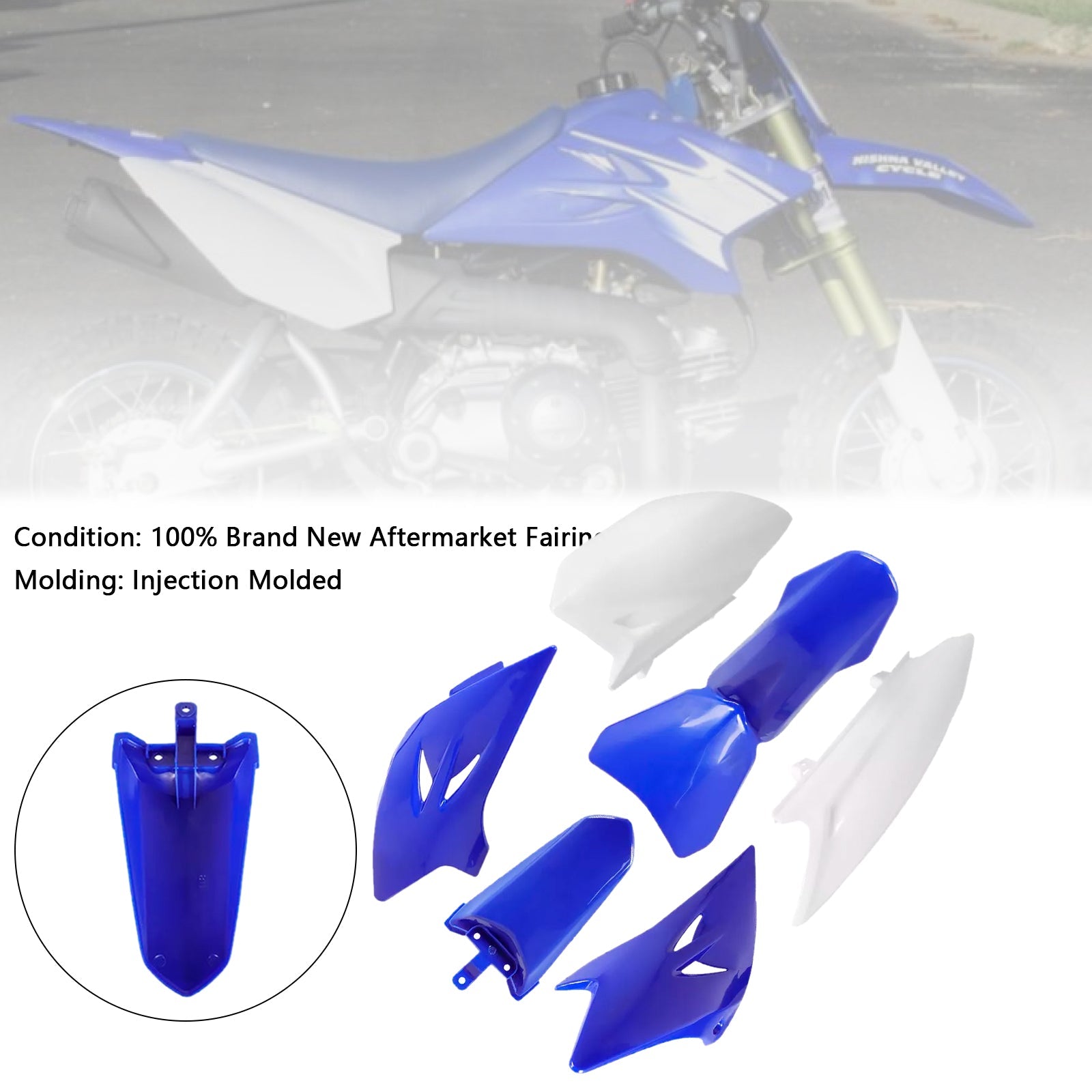 2006-2021 Yamaha TTR50 Body Plastic Kit Front Rear Fender Fairing