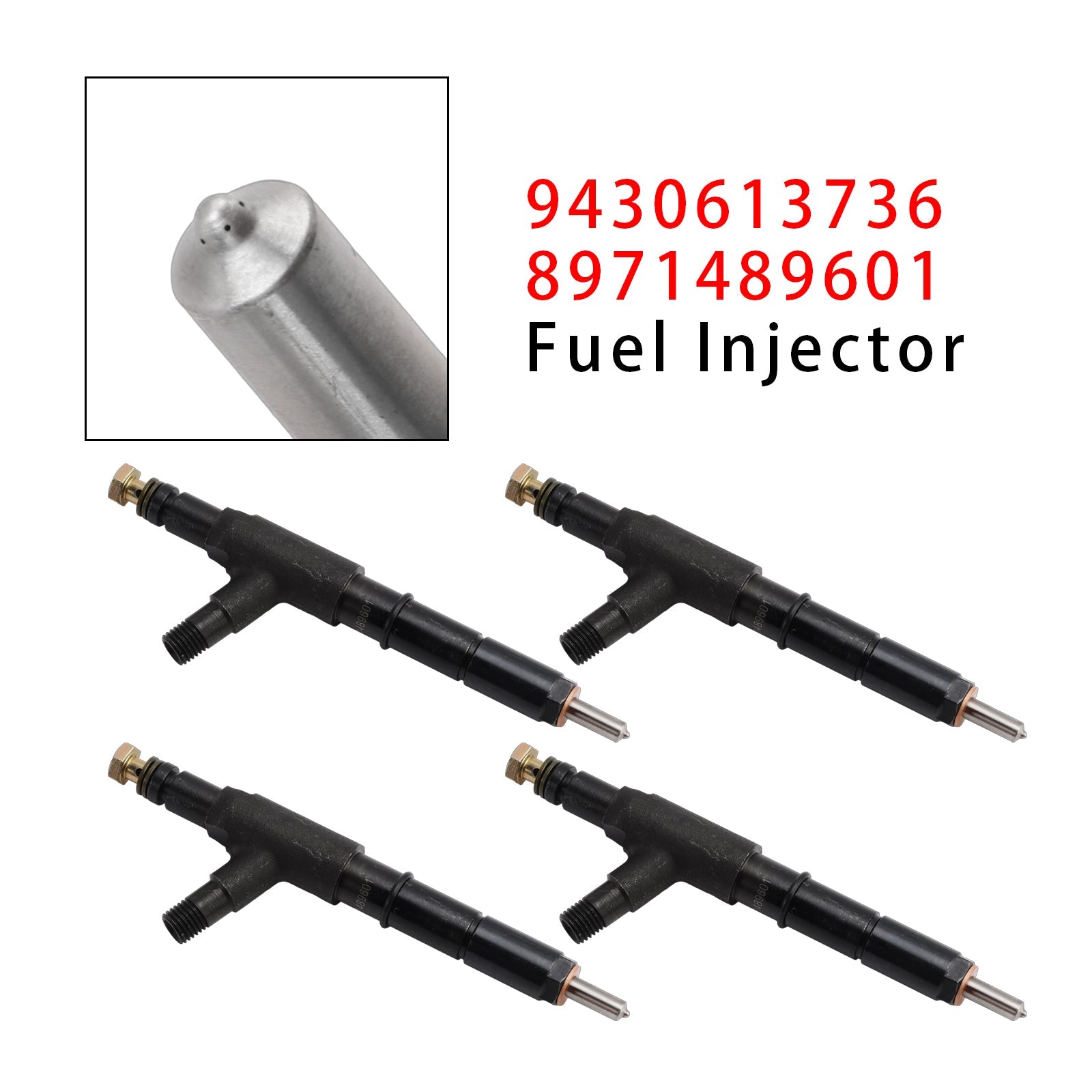 1998-2004 For Isuzu NPR 4.8 4HE1 Turbocharged 4PCS Fuel Injector 8971489611