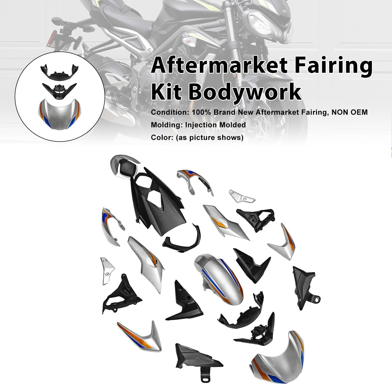 2020-2022 for Street Triple 765 R/RS Injection Bodywork Fairing Kit