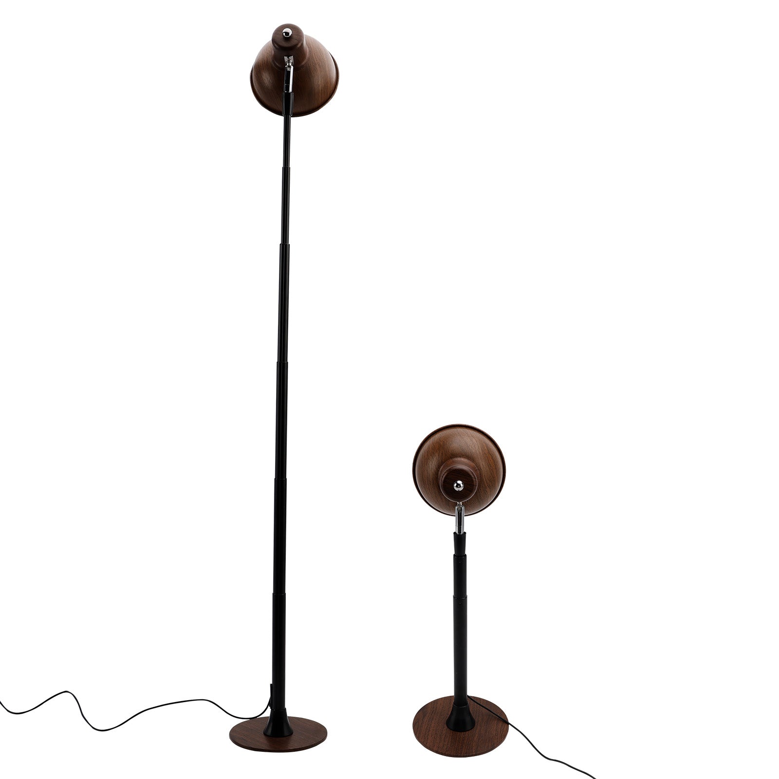 Dimmable for Living Room/Office-Black Adjustable LED Floor & Table Lamp 3 Colors