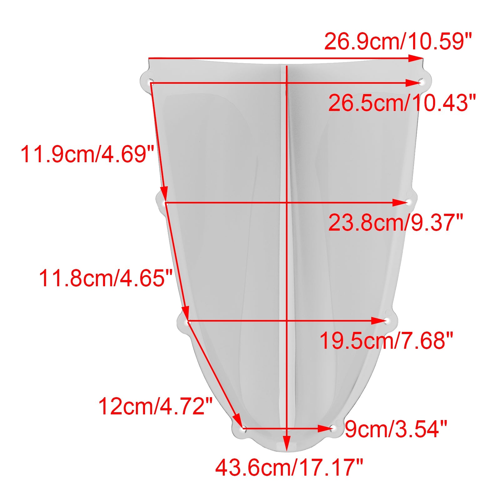 2025- DUCATI Panigale V4/S ABS Plastic Windshield Windscreen