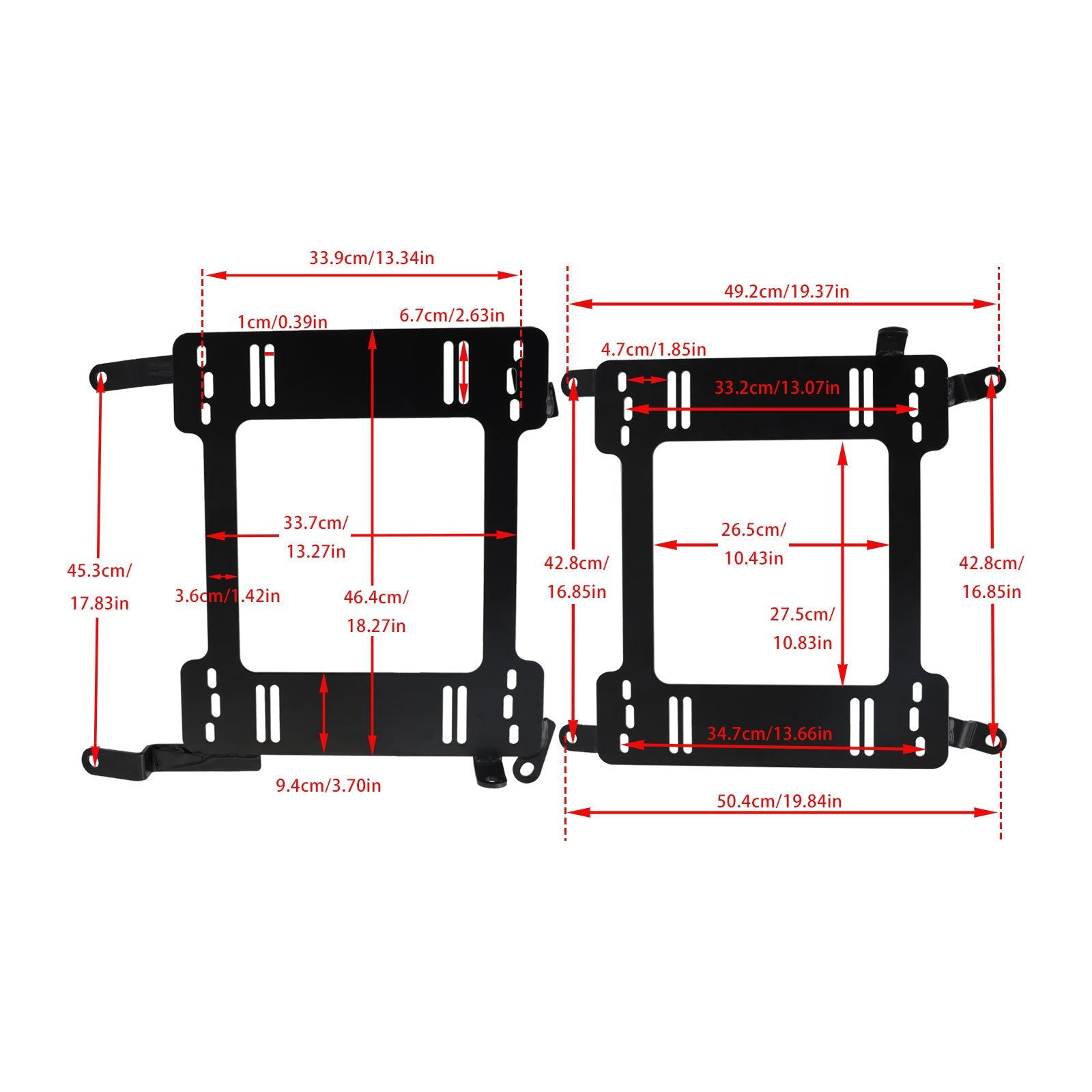 2003-2006 Infiniti G35 2X Low Profile Bracket Rail Seat Brackets Adapter