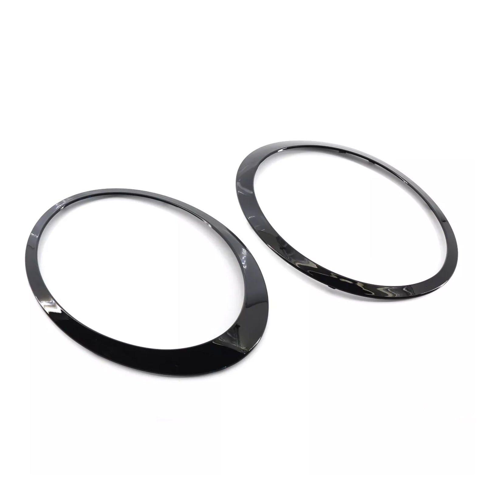 2PCS Gloss Black Headlight Bezel Trim Ring Mini Cooper F55 F56 F57 2014-2021