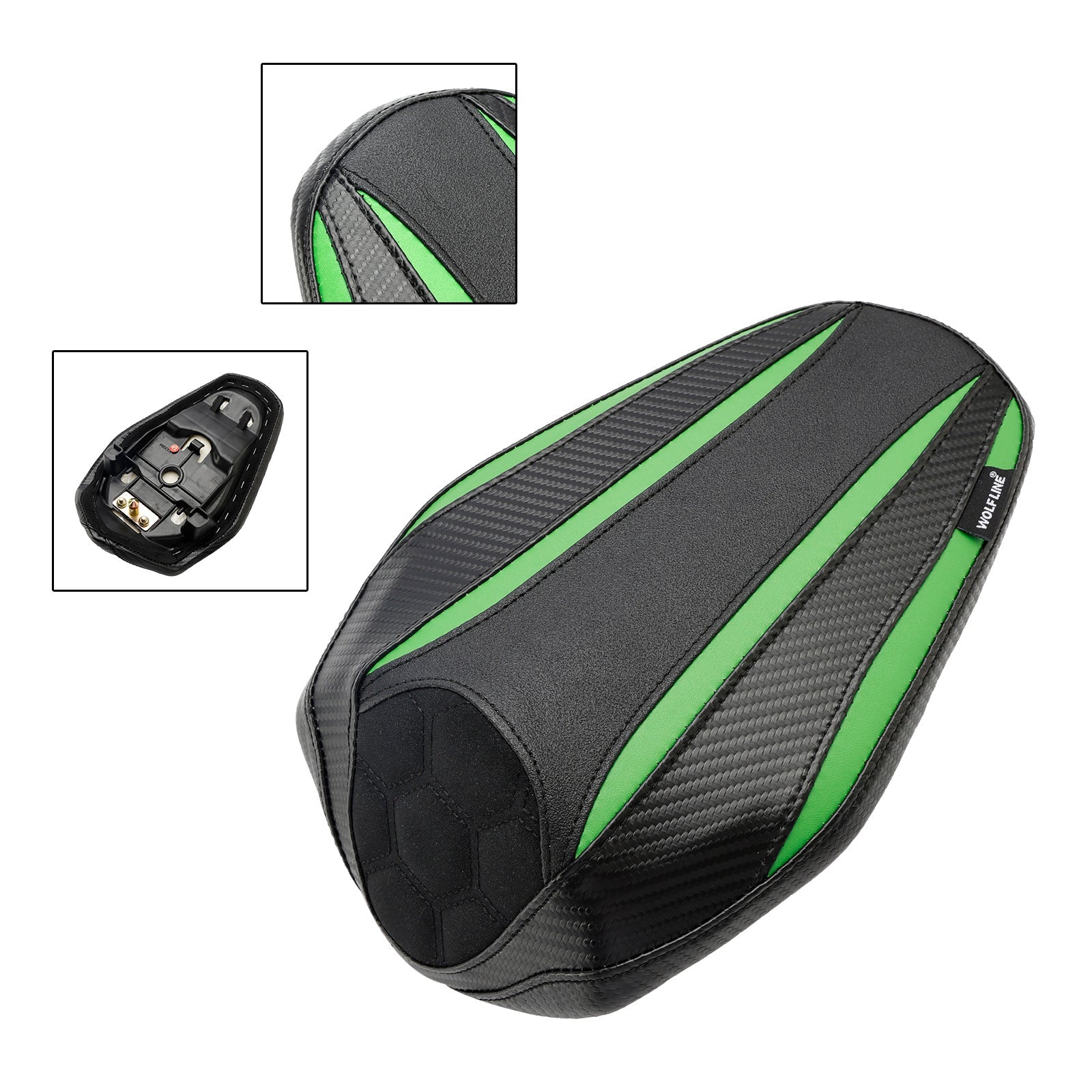 2023 Kawasaki Zx-4R Zx-4Rr Rear Passenger Seat Pillion Saddle Flat Black