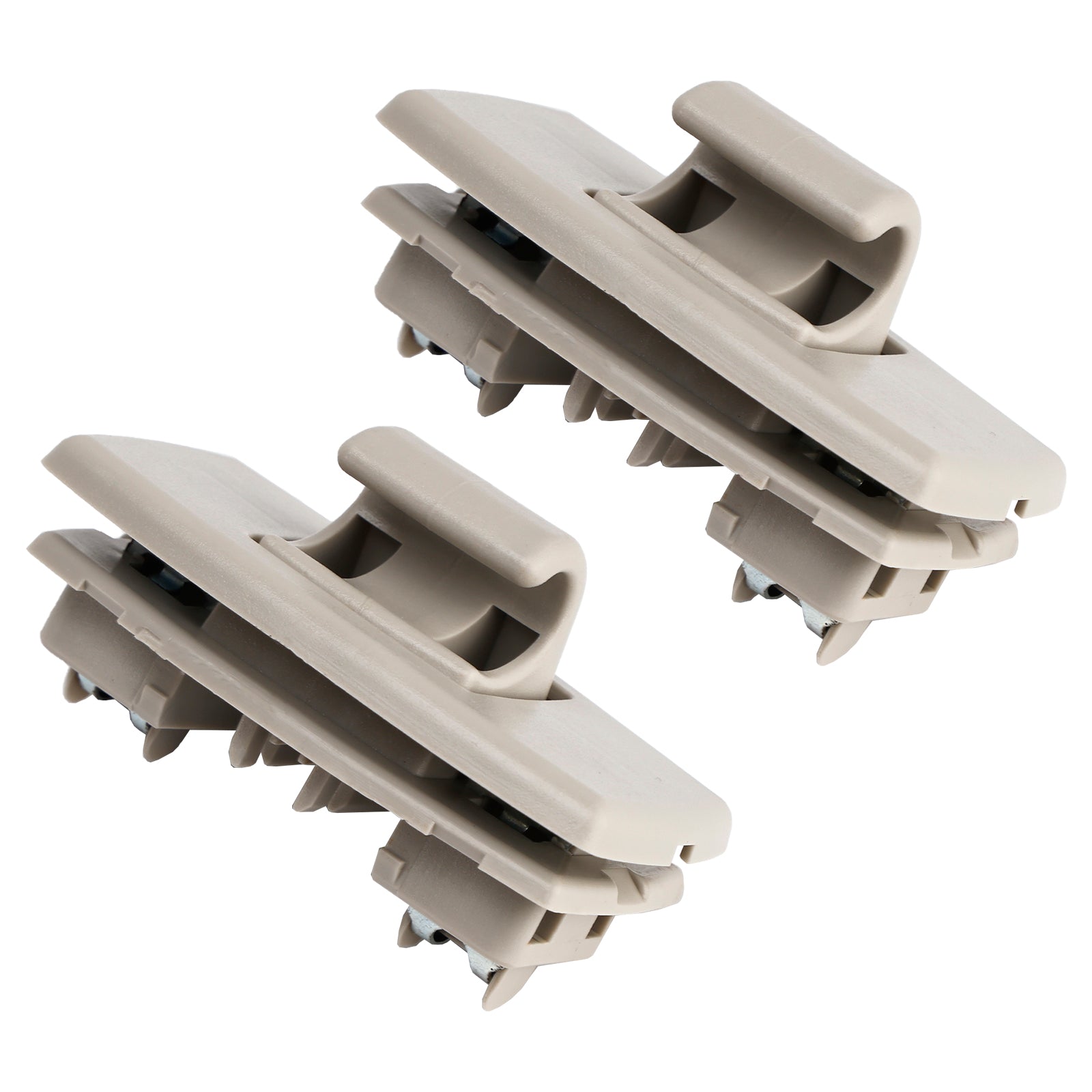 2x Gray Sun Visor Clip Hook Retainer For Mercedes Benz C-class W205 S205 15-19