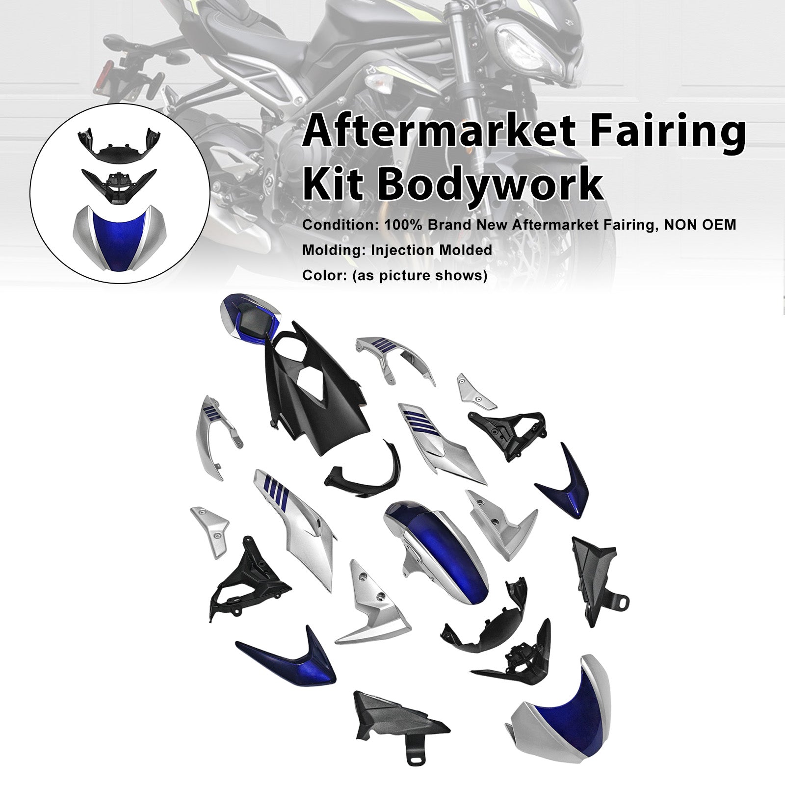 2020-2022 for Street Triple 765 R/RS Injection Bodywork Fairing Kit