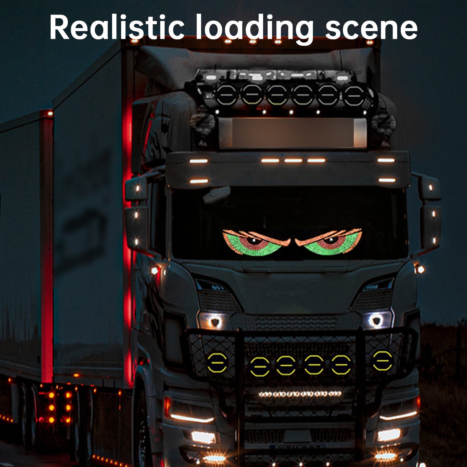 LED-Screen Devil's Eye Car Eye Light Truck Dynamic LED Light