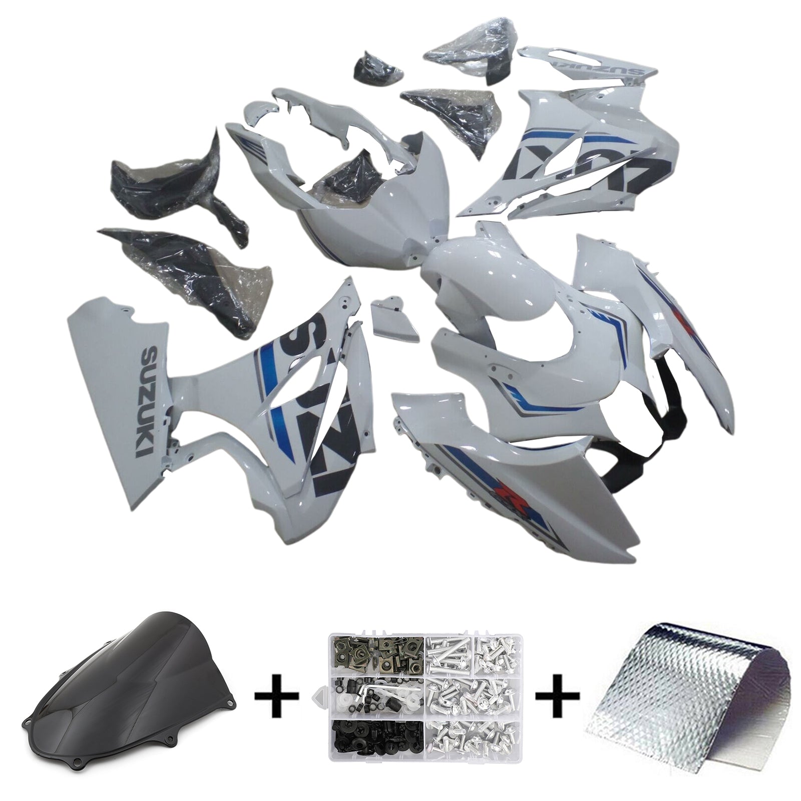 Amotopart Suzuki GSXR1000 2017-2024 K17 Fairing Kit Bodywork Plastic ABS