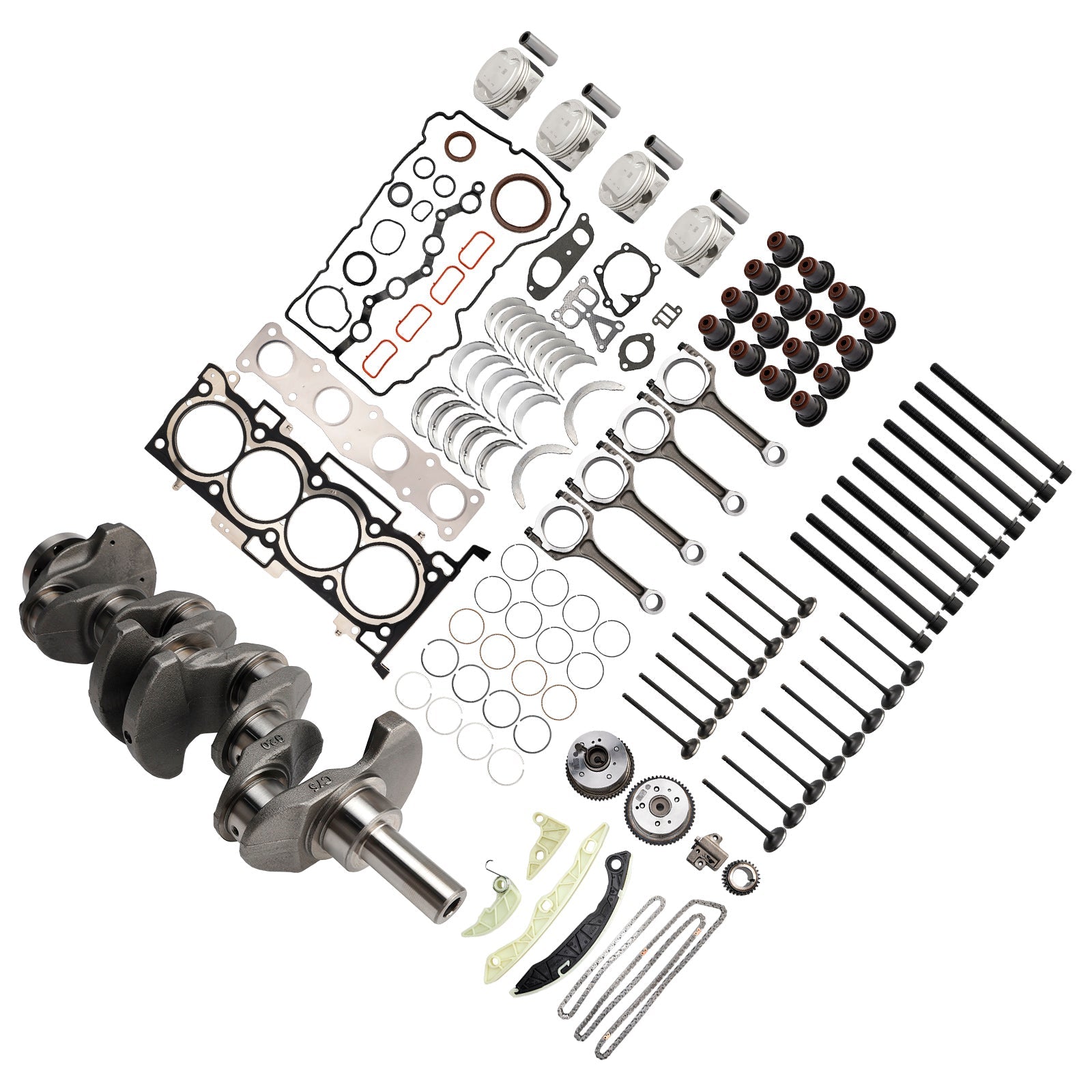 2005-2010 Kia Sportage G4KD 2.0L Engine Overhaul Rebuild Kit Crankshaft Rods Timing Kit