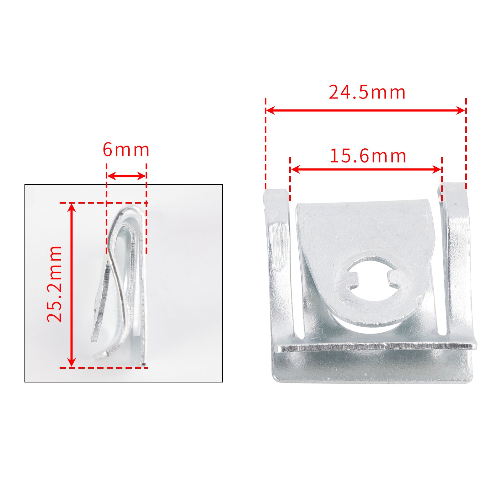 14mm Quick Release Fasteners set of 10 Fairing Bolts Studs Quarter Turn + Clips