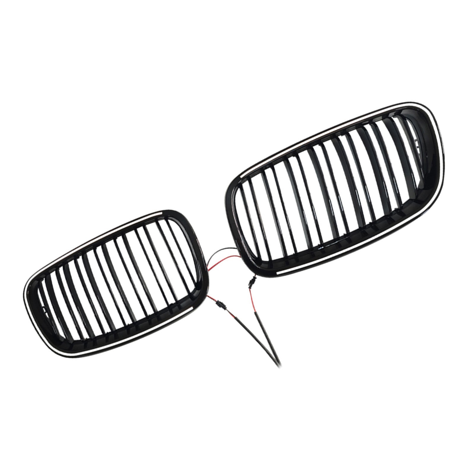 2007-2014 For BMW X6 E71 Gloss Black Front Bumper Kidney Grill Grille 51137185223 51137185224