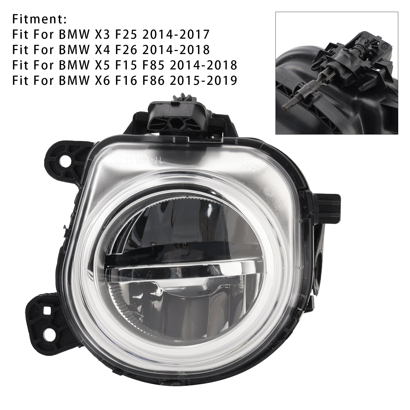 1 Pcs LED Front Left Fog Light For BMW X3 F25 X4 F26 X5 F15 X6 F16 63177317251