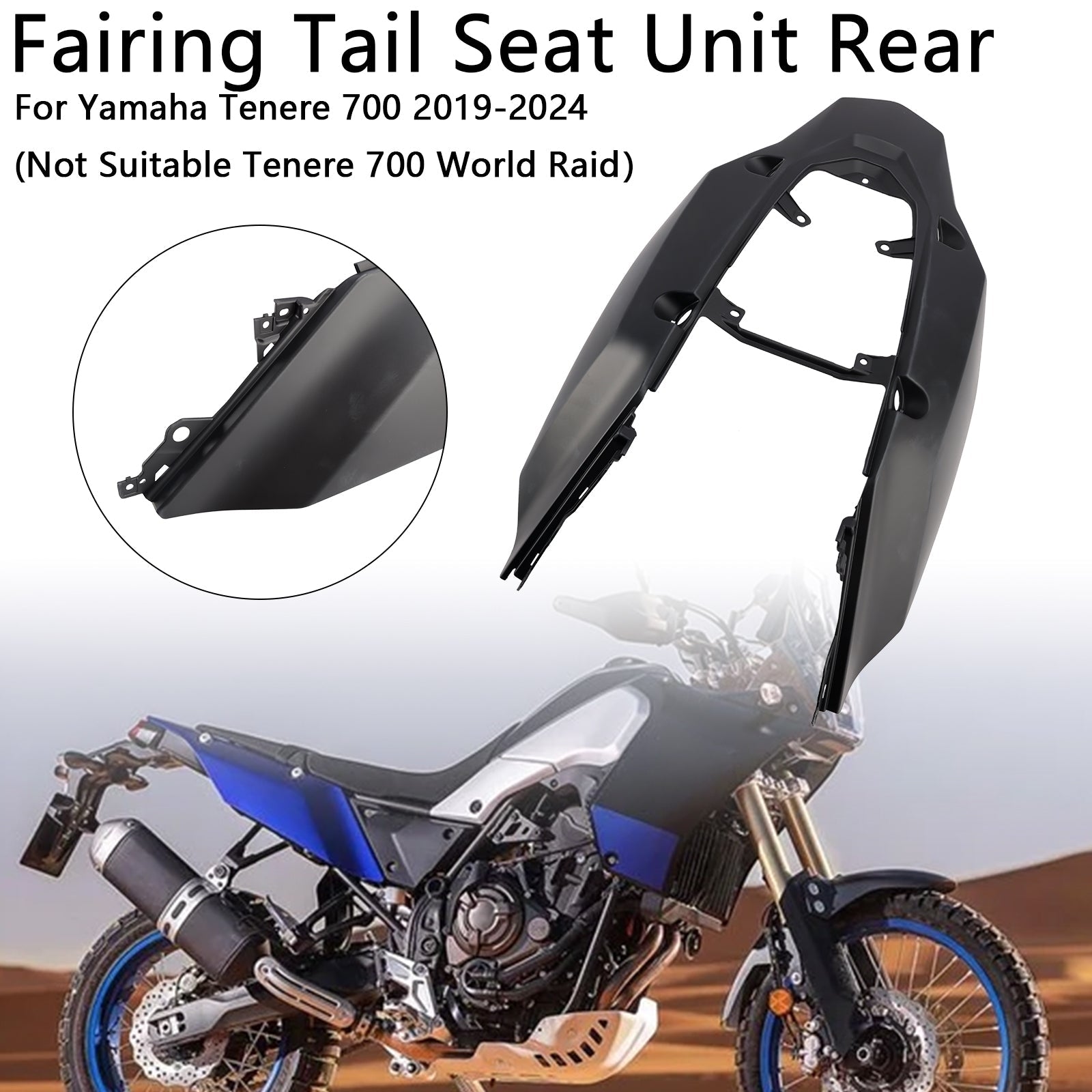 Fairing Tail Seat Unit Rear For Yamaha Tenere 700 2019-2024