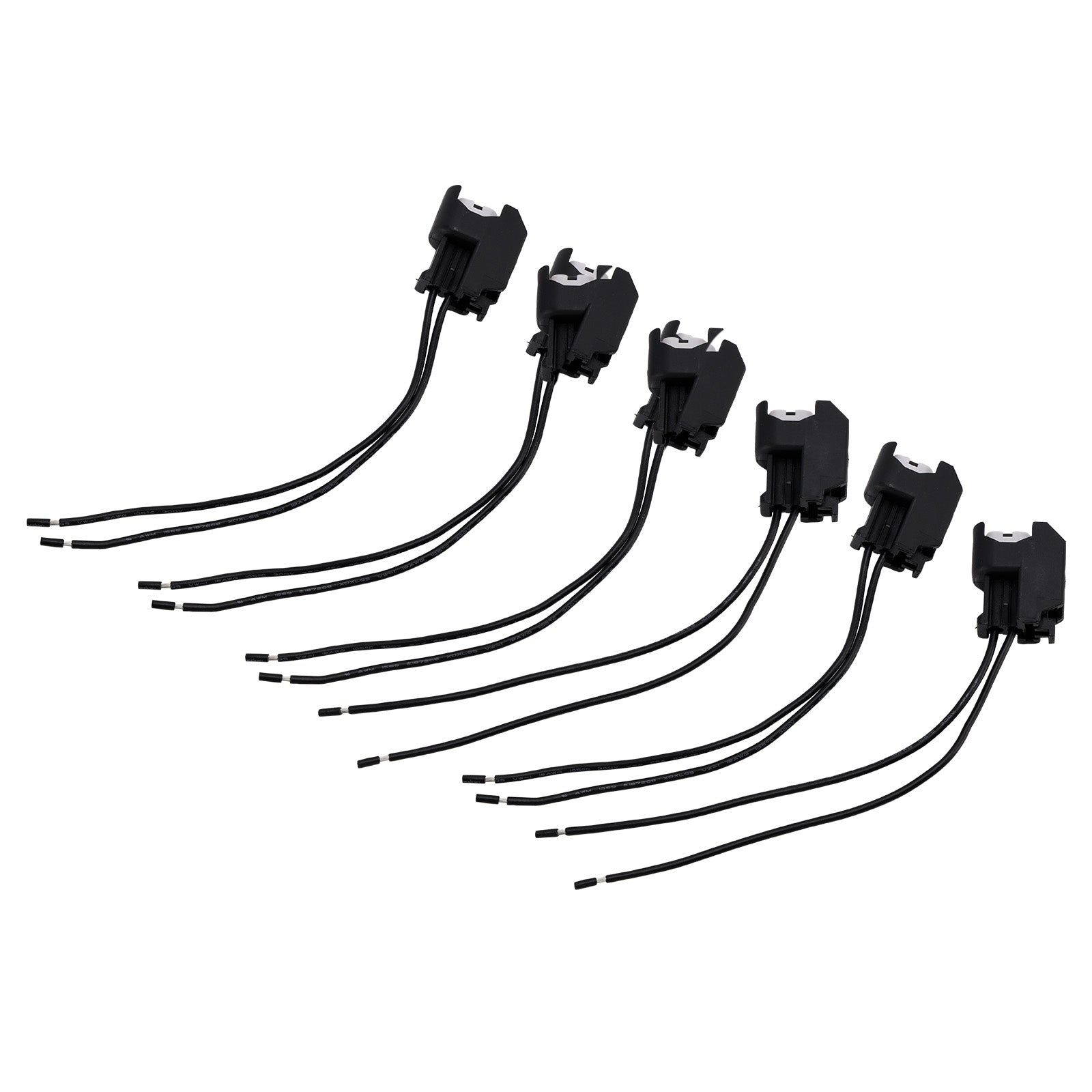 6-EV6 Fuel Injector Connector Plug Clip Pigtail Quick Disconnect Fit Hyundai