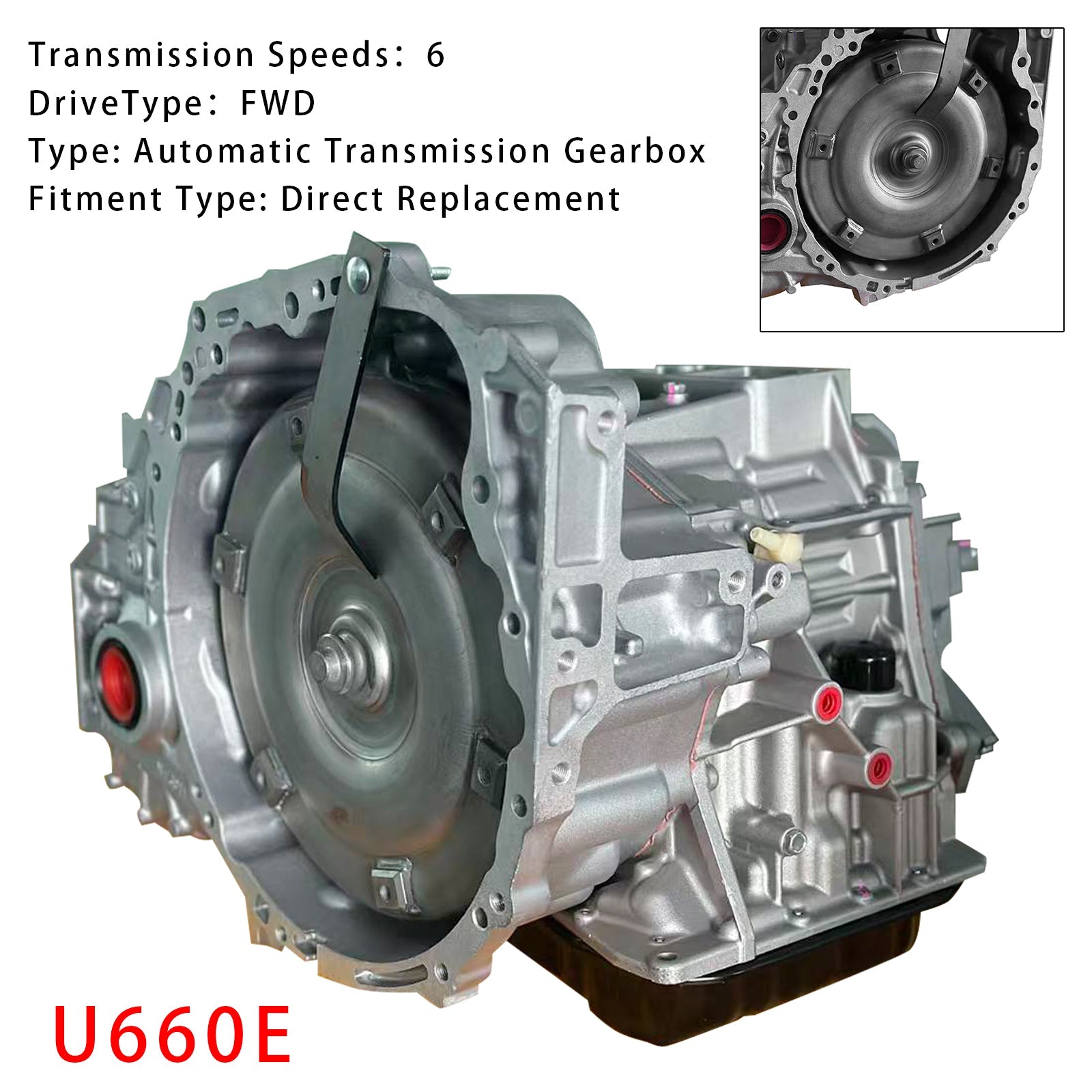 2013-2018 Lexus ES350 Automatic Transmission Gearbox U660E 3.5L V6 2GR