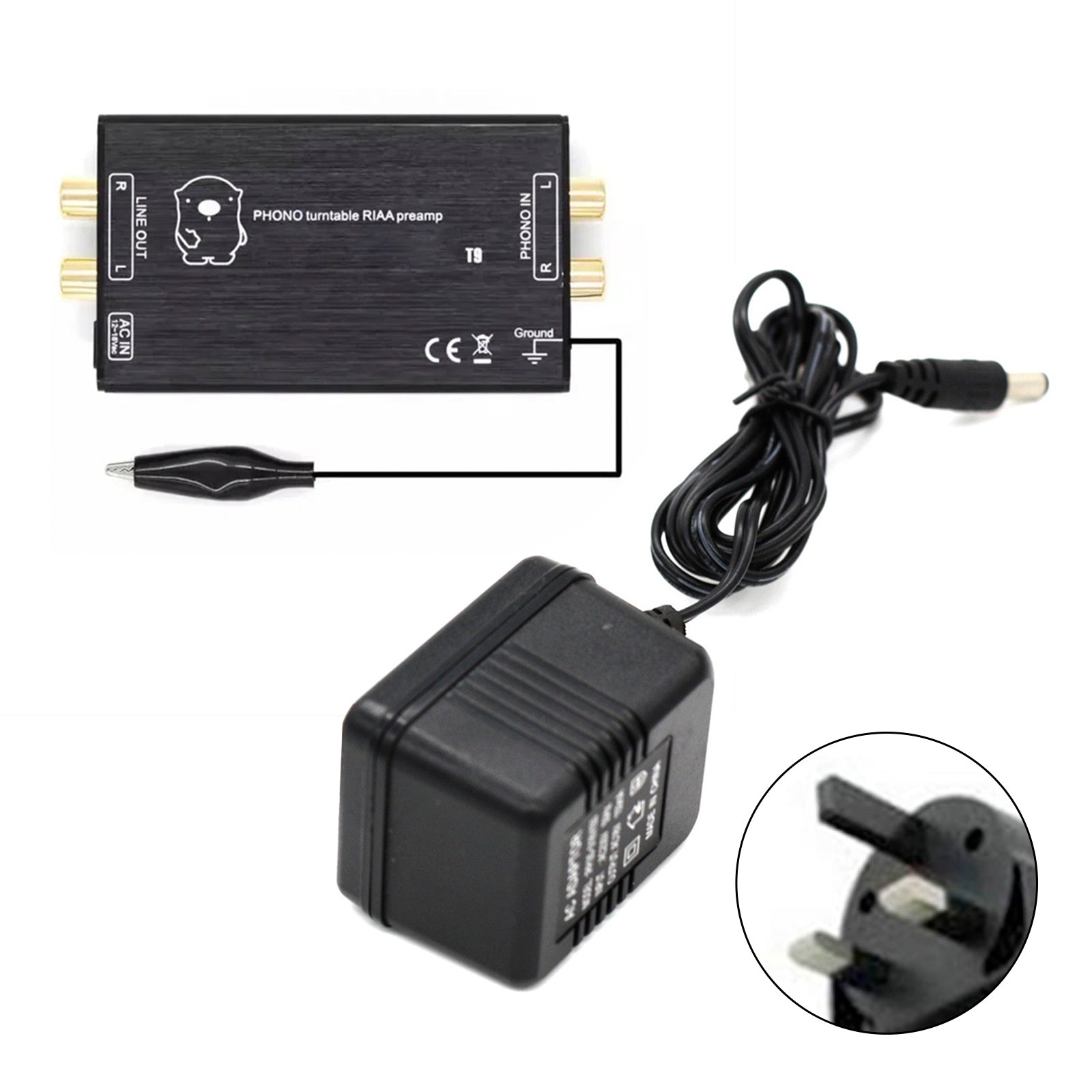 T11 Phono Preamp Preamplifier MM Phono Preamp Turntable Stereo Phonograph Preamp