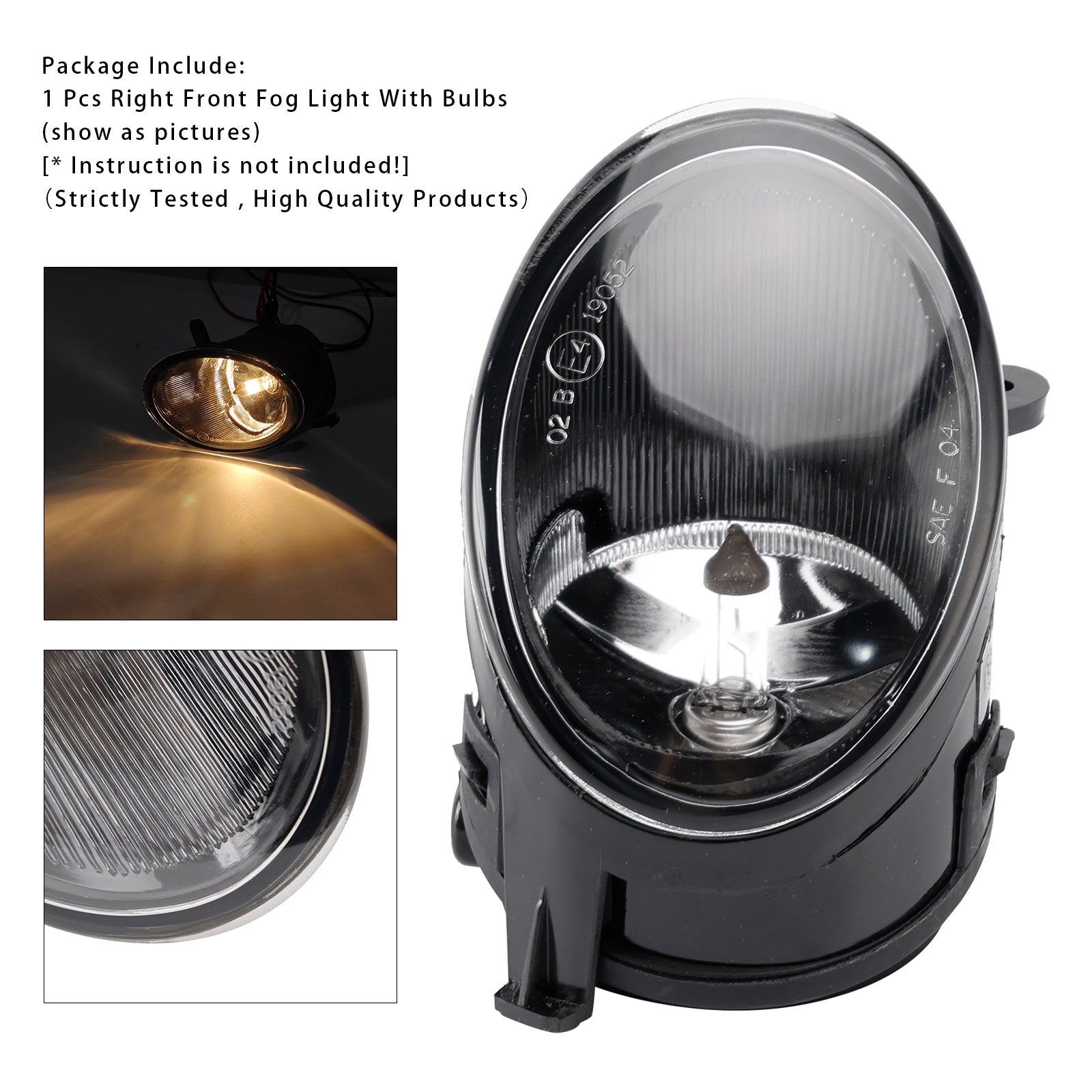 2005 2006 2007 2008 아우디 A6 C6 1개 오른쪽 앞 범퍼 안개등