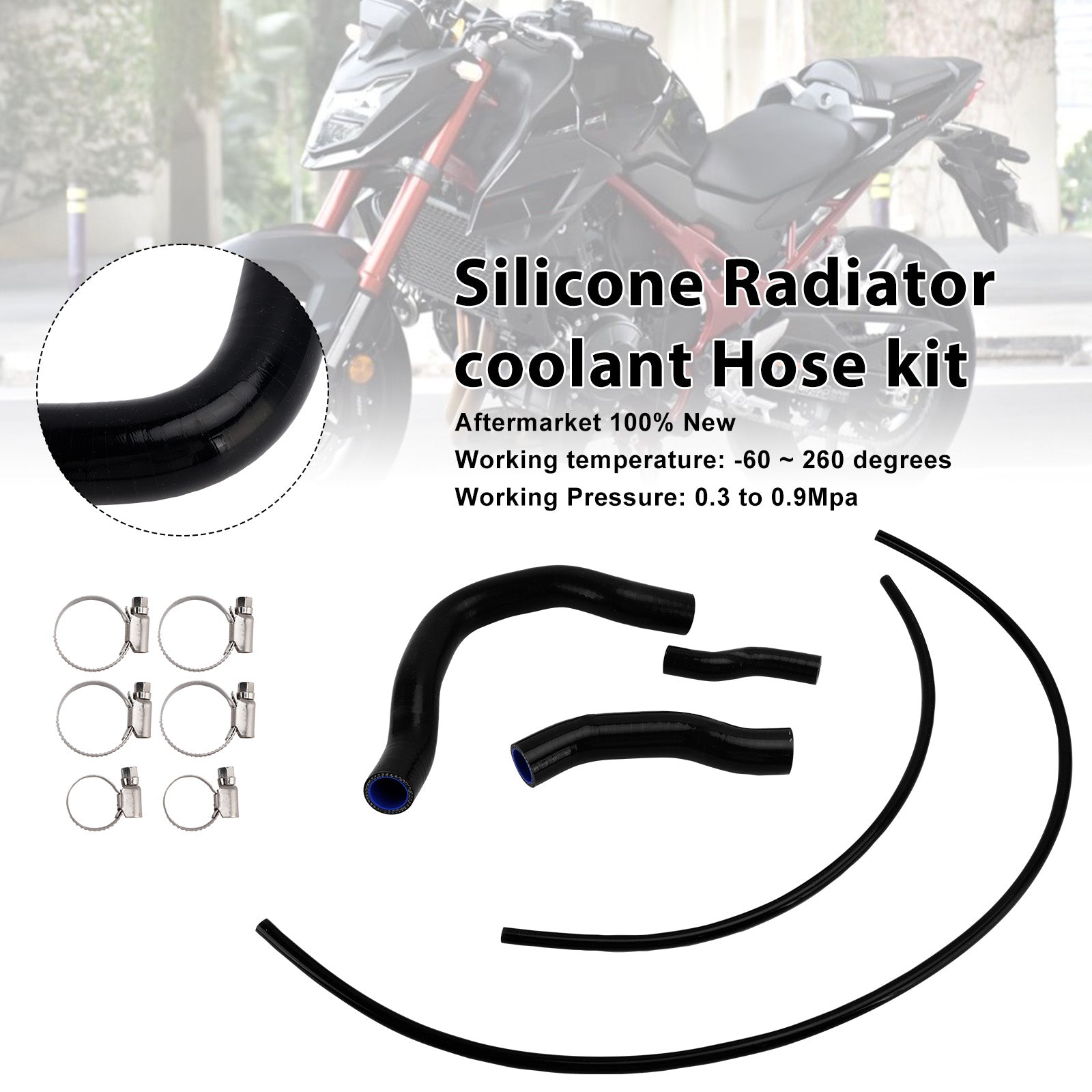 2023-2025 Honda CB750 Hornet Silicone Radiator coolant Hose