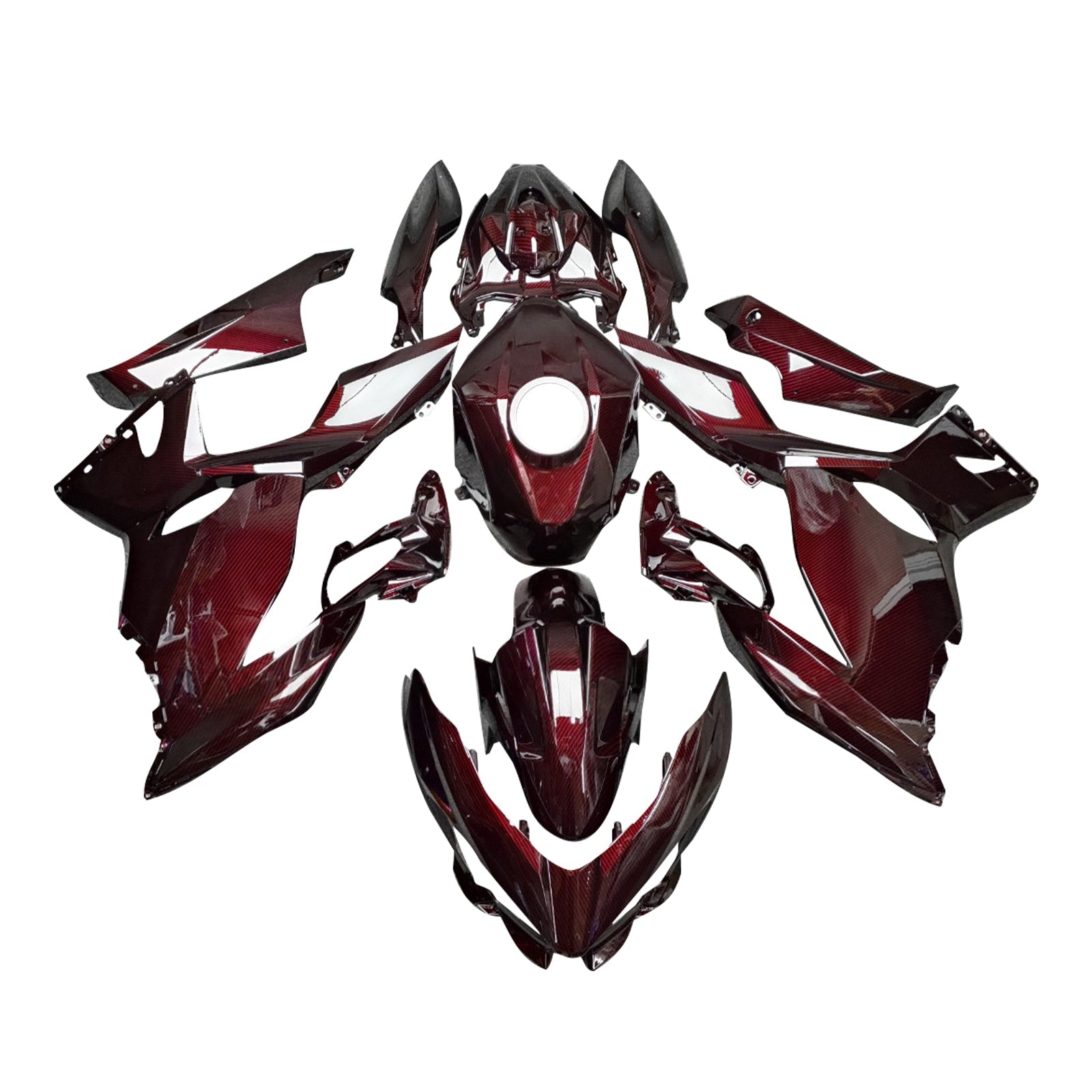 Injection Fairing Kit Bodywork Plastic ABS fit For Kawasaki EX400 Ninja400 2018-2024