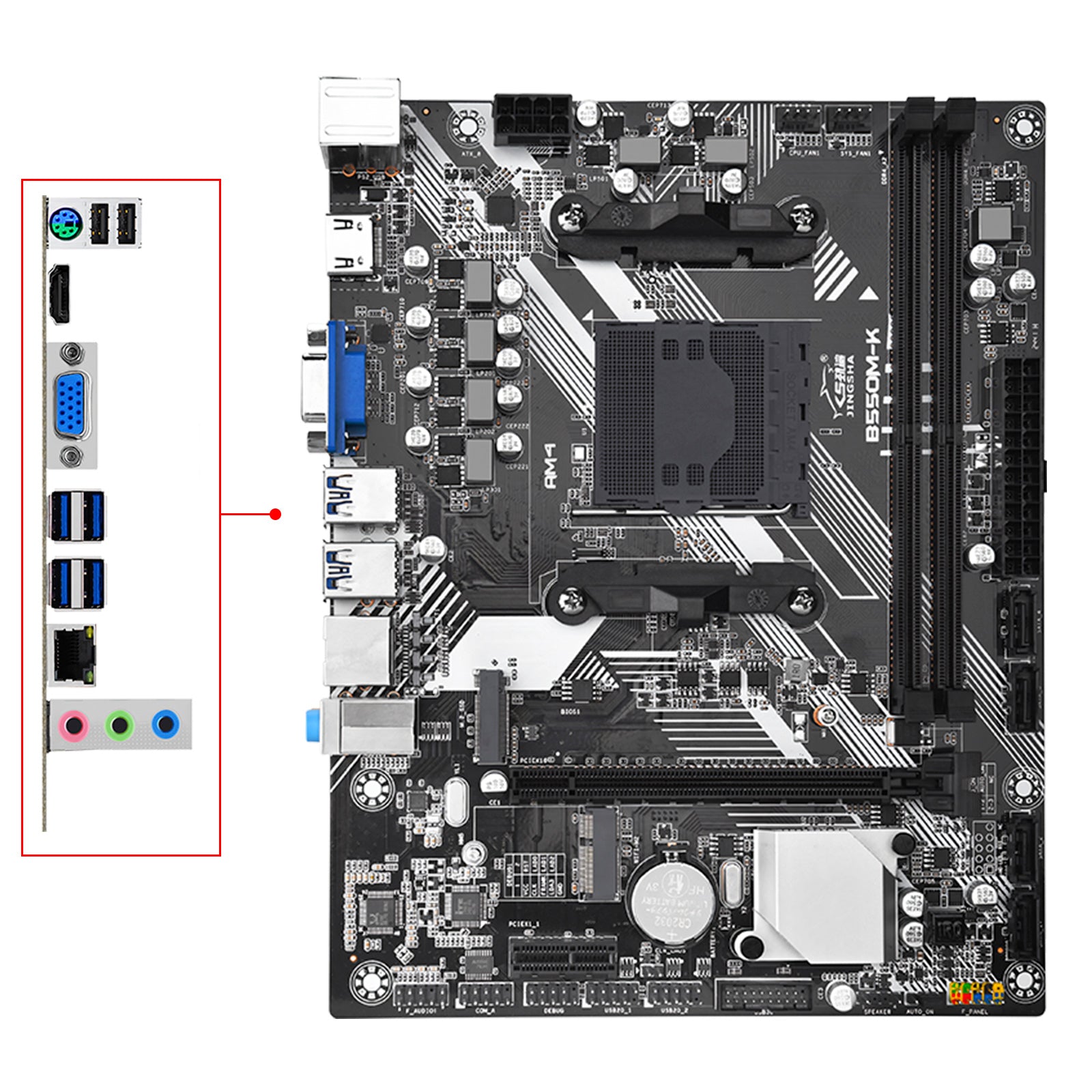 B550M-K Computer Motherboard AM4 Protocol M.2 Hard Drive Ryzen 3-5 Generation