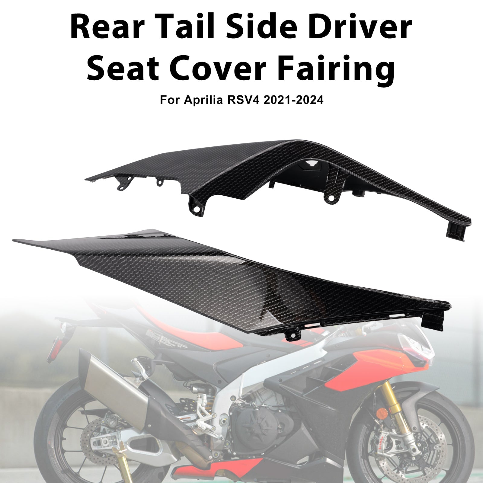 2021-2024 Aprilia RSV4 Rear Tail Side Driver Seat Cover Fairing